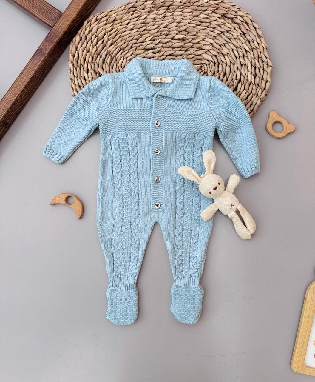 Turquoise Wool Overall