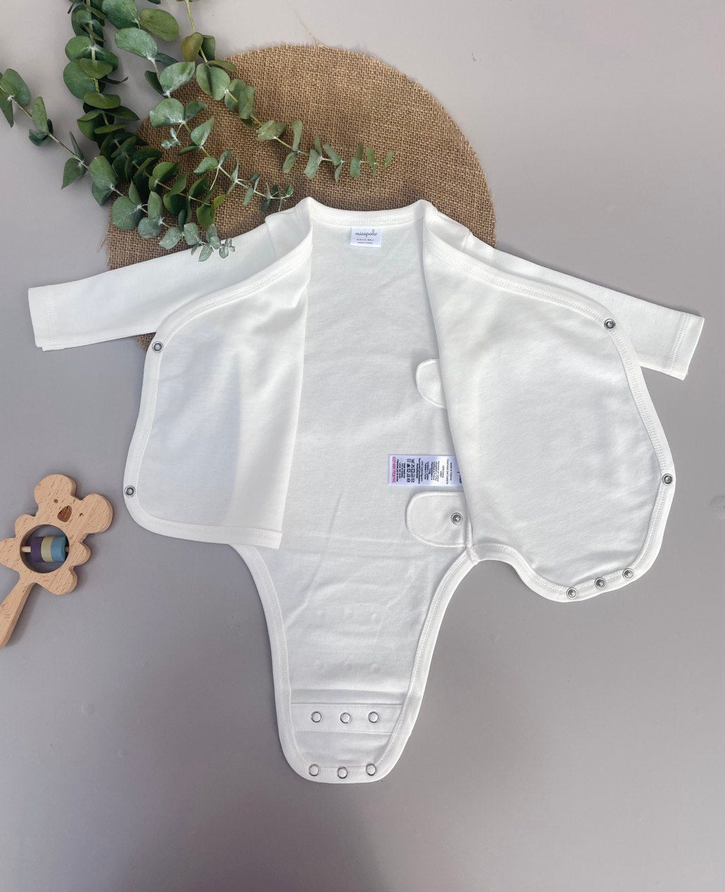 Off-White Organic Cotton 2 levels Bodysuit Double Layer