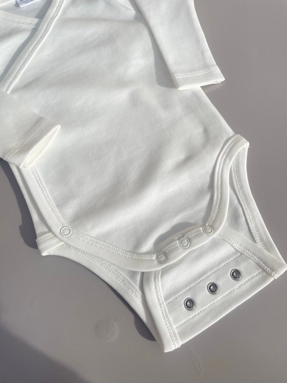Off-White Organic Cotton 2 levels Bodysuit Double Layer