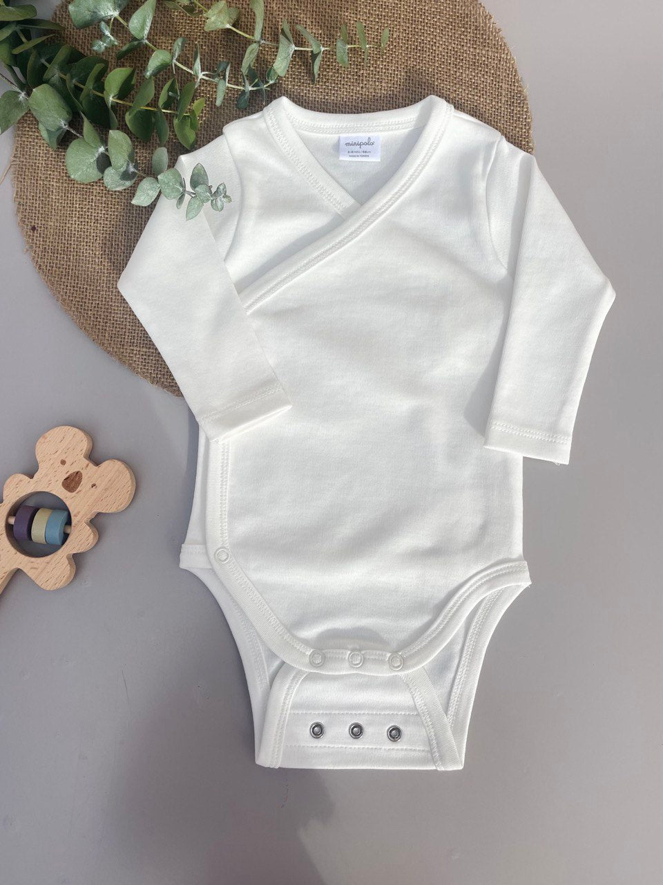 Off-White Organic Cotton 2 levels Bodysuit Double Layer