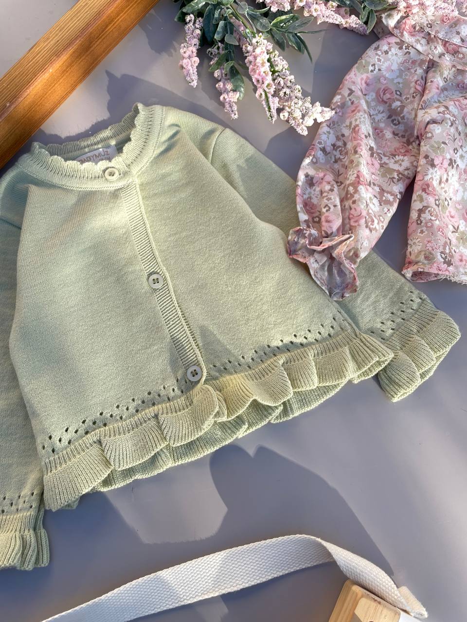 Green Flowers Set 3 pcs