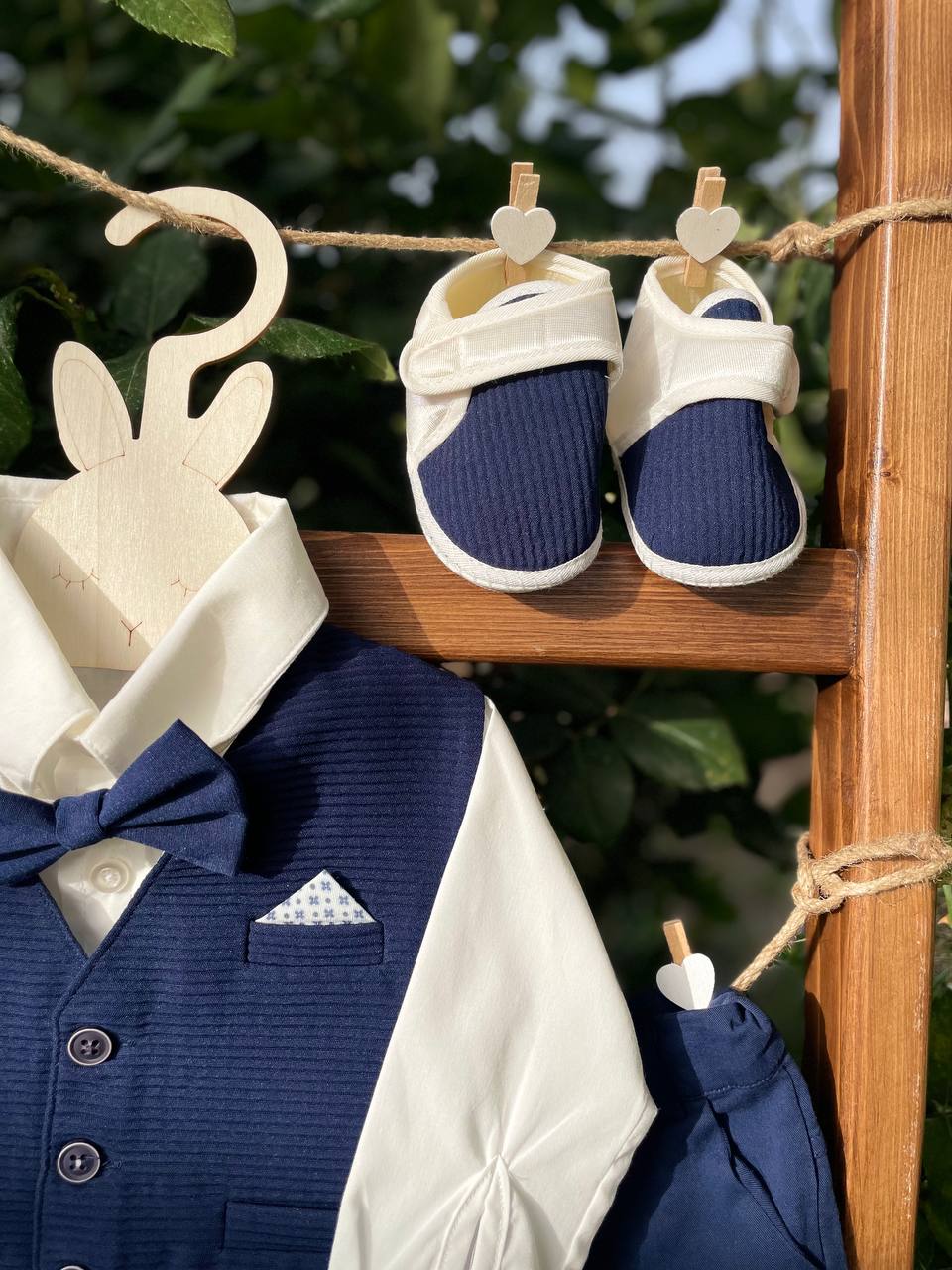 Navy Blue Classy Suit 4 pcs