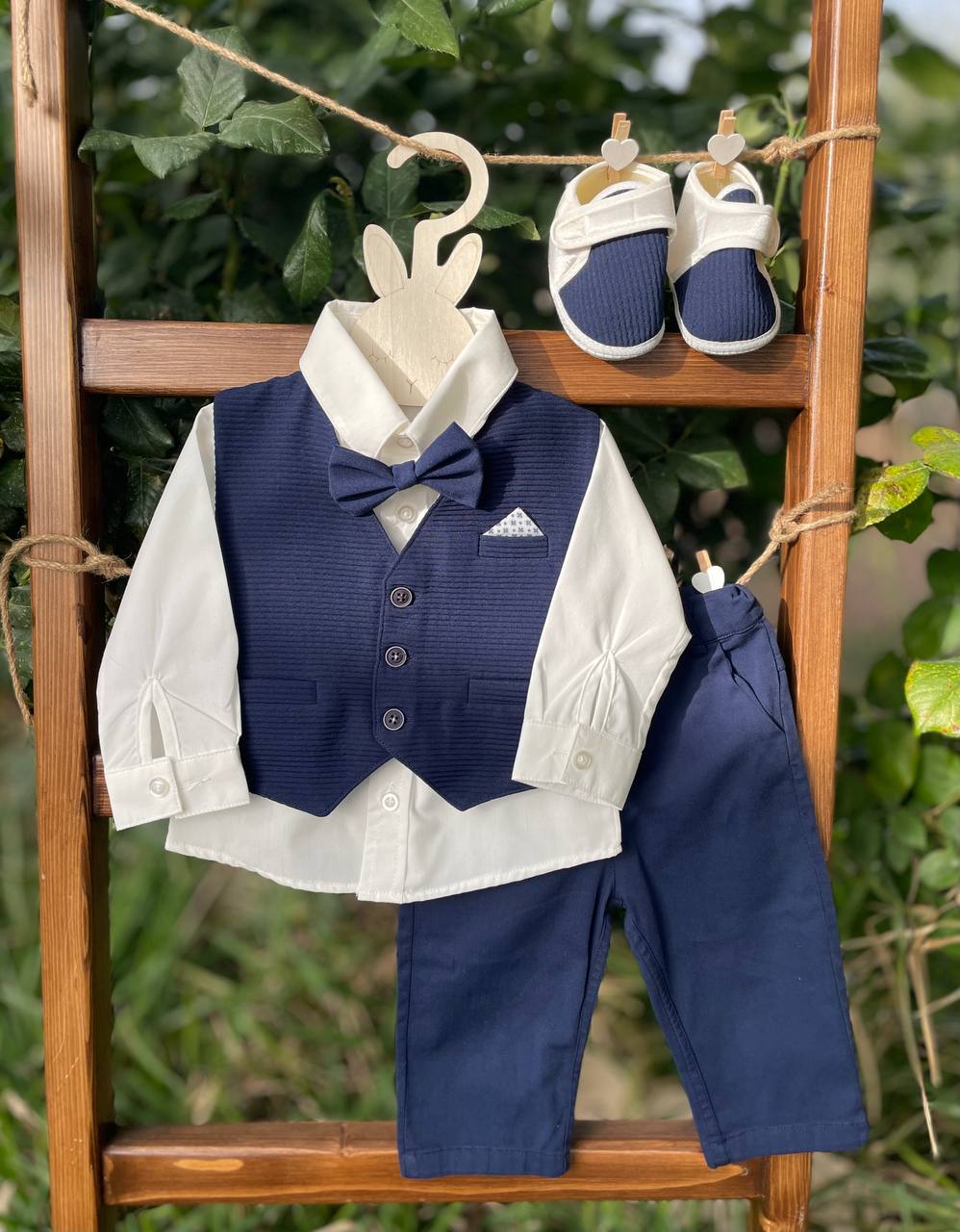 Navy Blue Classy Suit 4 pcs