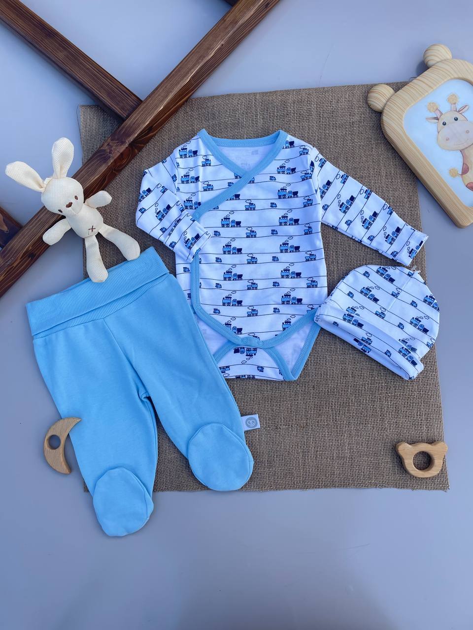 Blue Basic Set Cars 3 Pcs