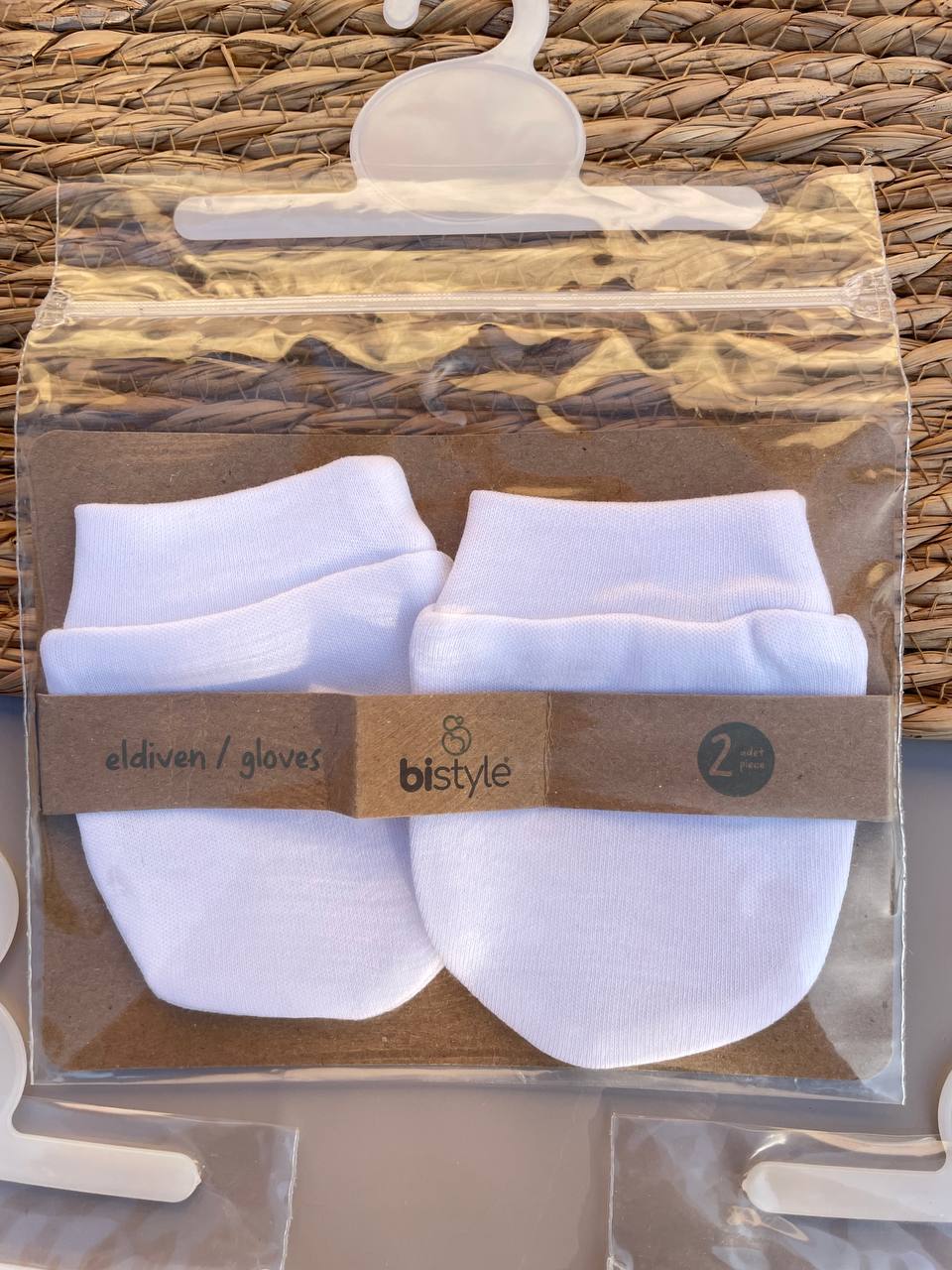 Organic cotton mittens 1 pair (GOTS Certified )
