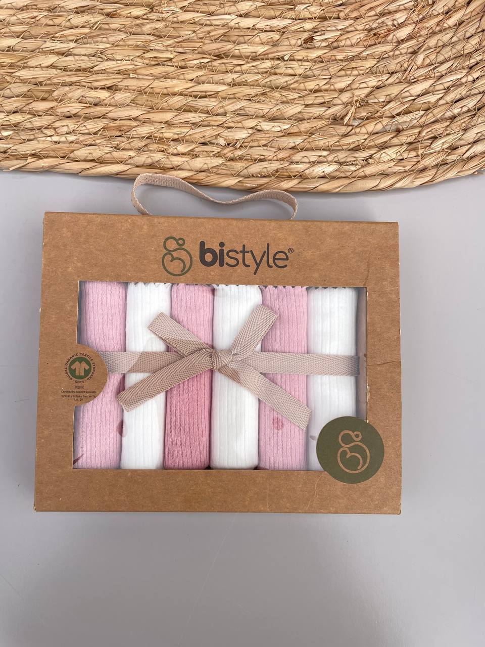 White Organic Cotton Burping Pads