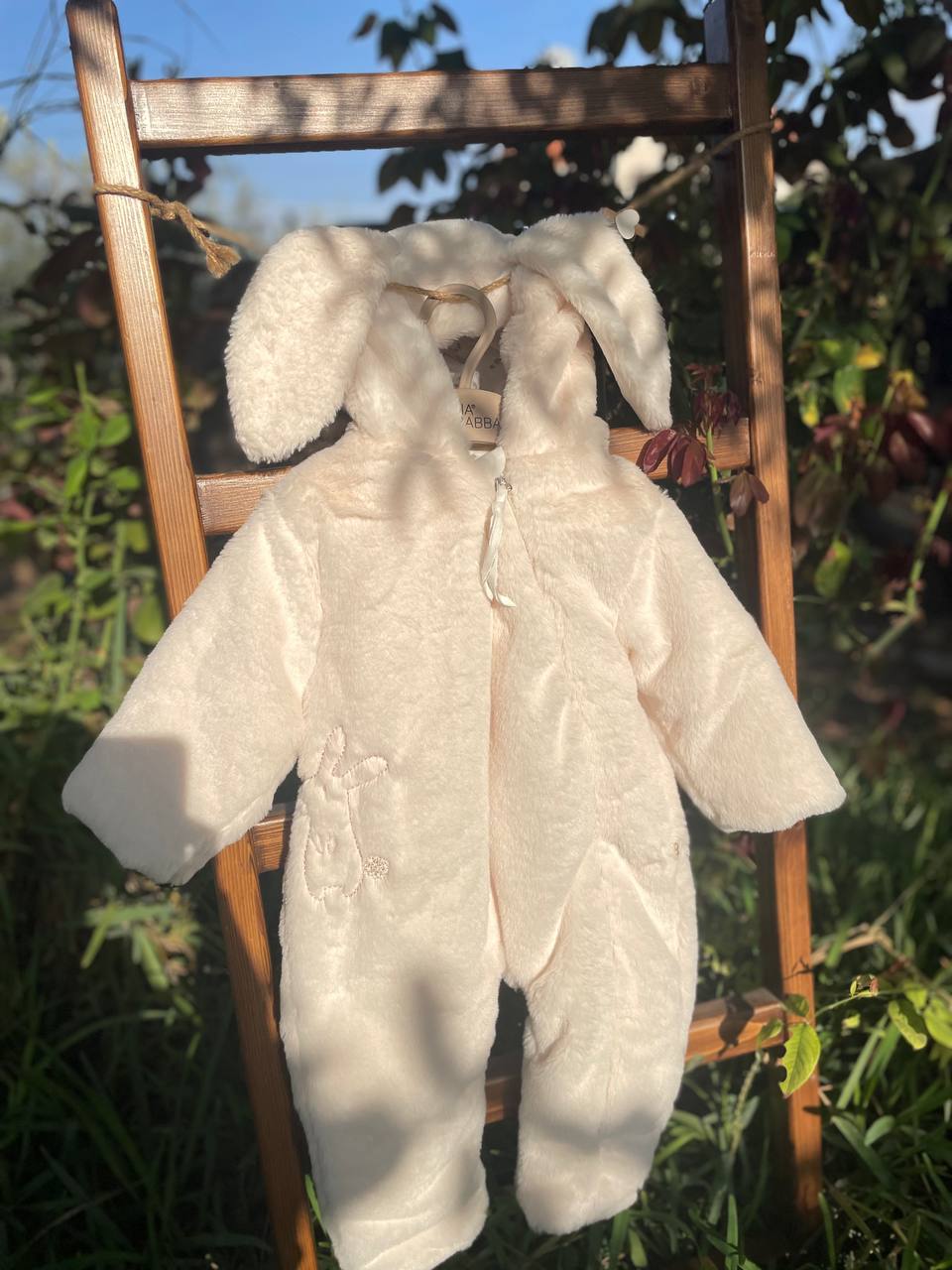 Off White Fur Overall