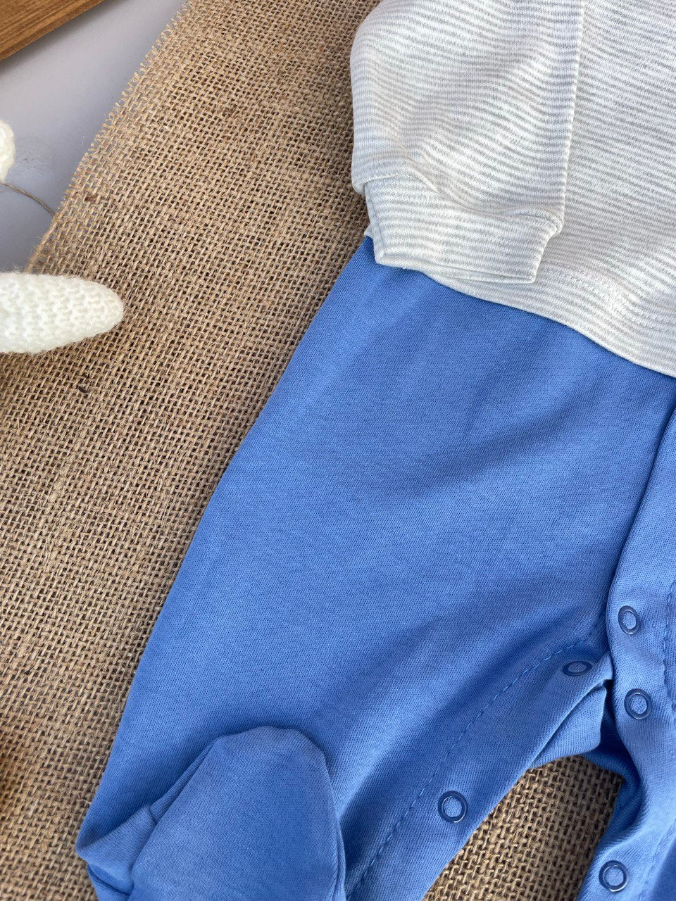 Grey And Blue Boat Overall