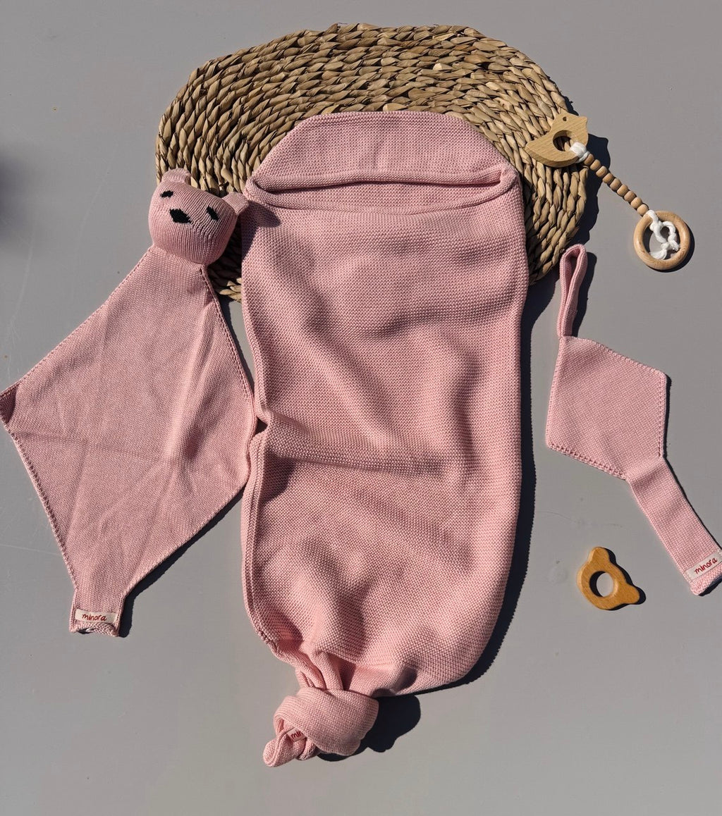 Pink Baby Cocoon 3 pcs 0-8 months