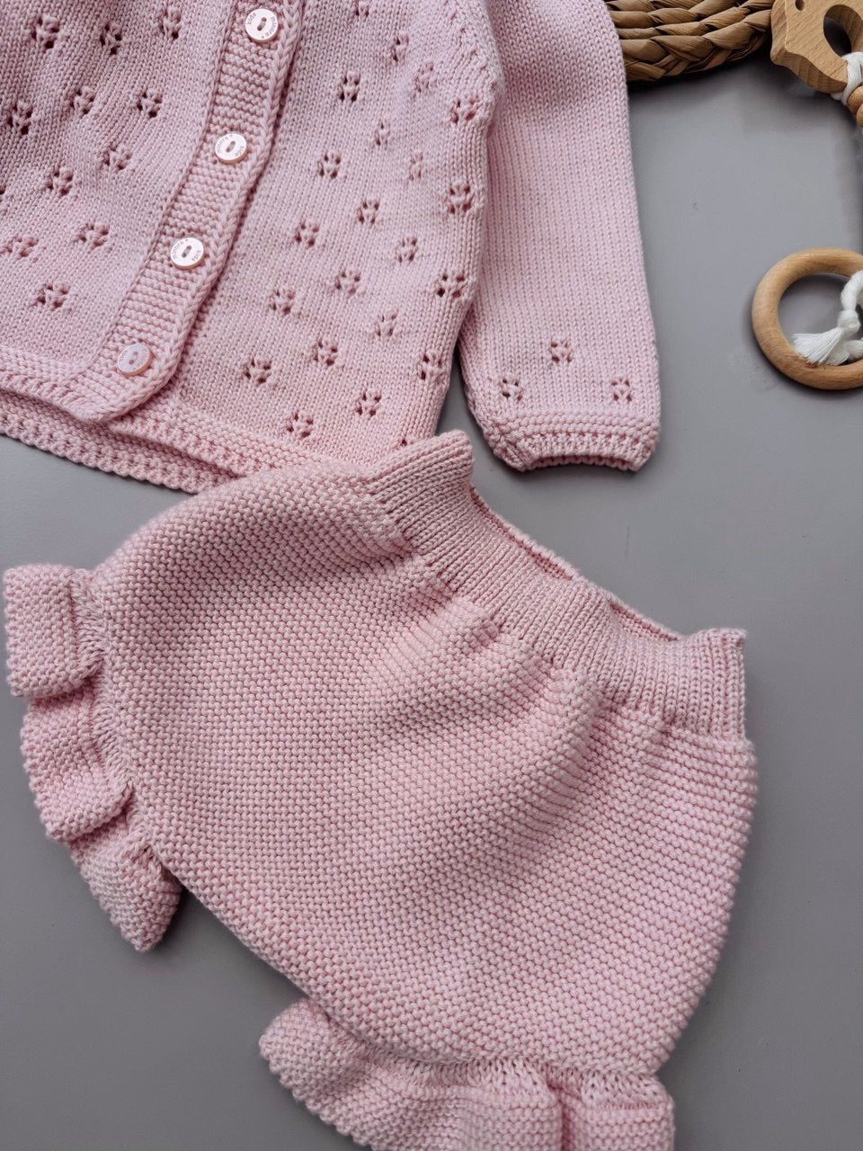 Pink Girly Short Tricot Set 2 Pcs