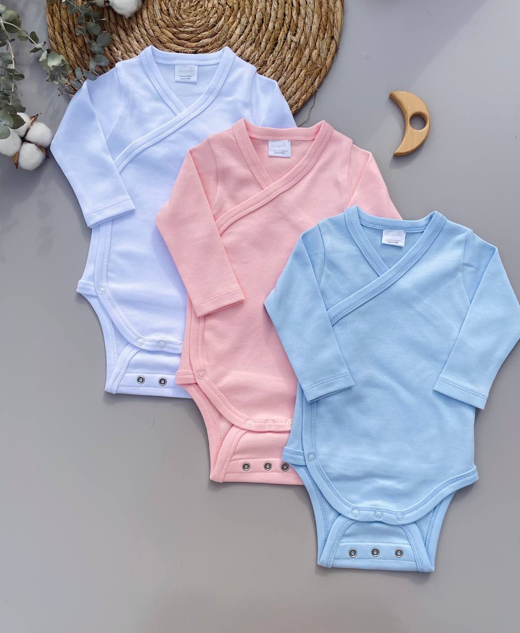 Cotton Double Layers Bodysuit 2 Levels