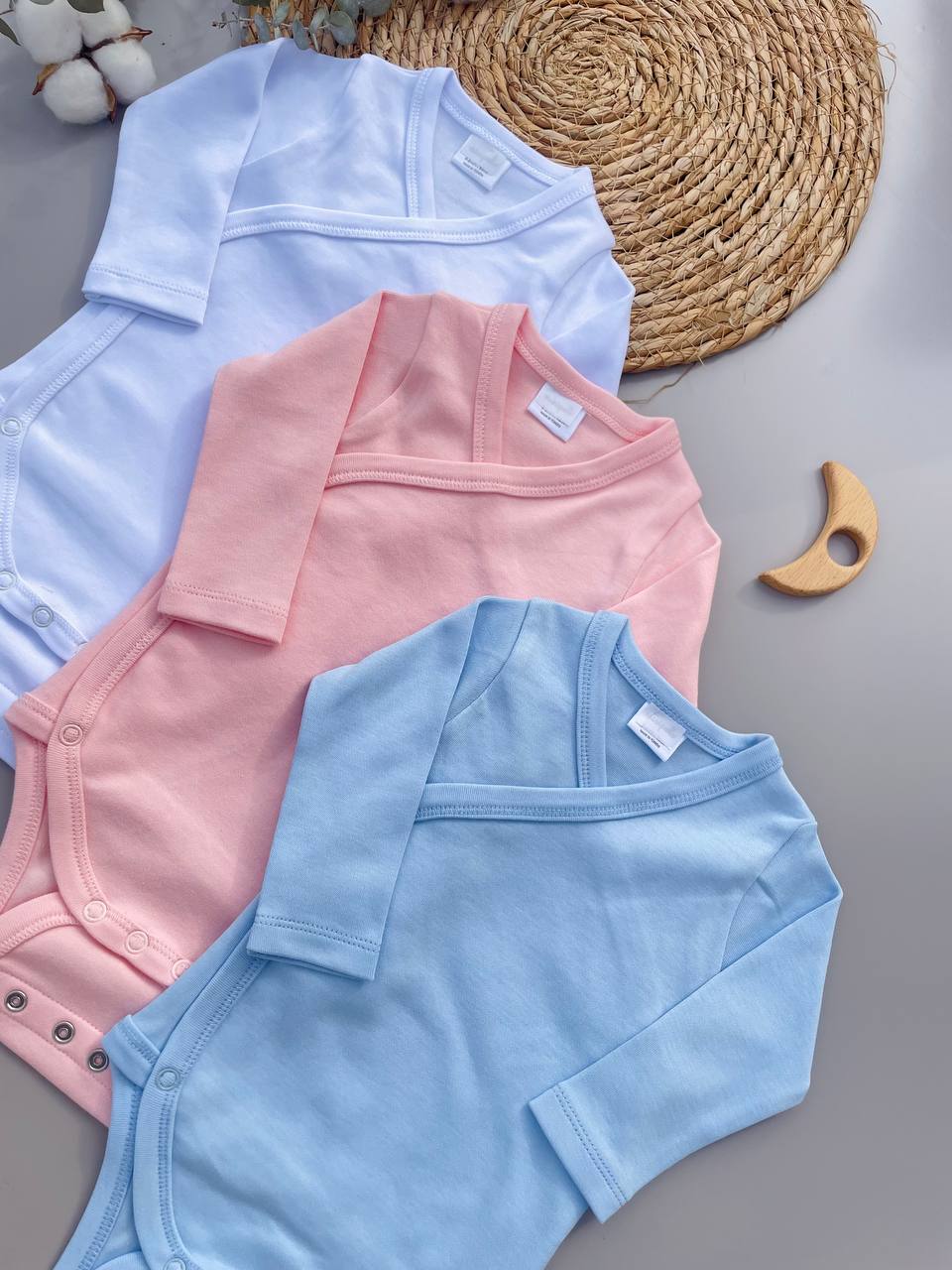 Cotton Double Layers Bodysuit 2 Levels