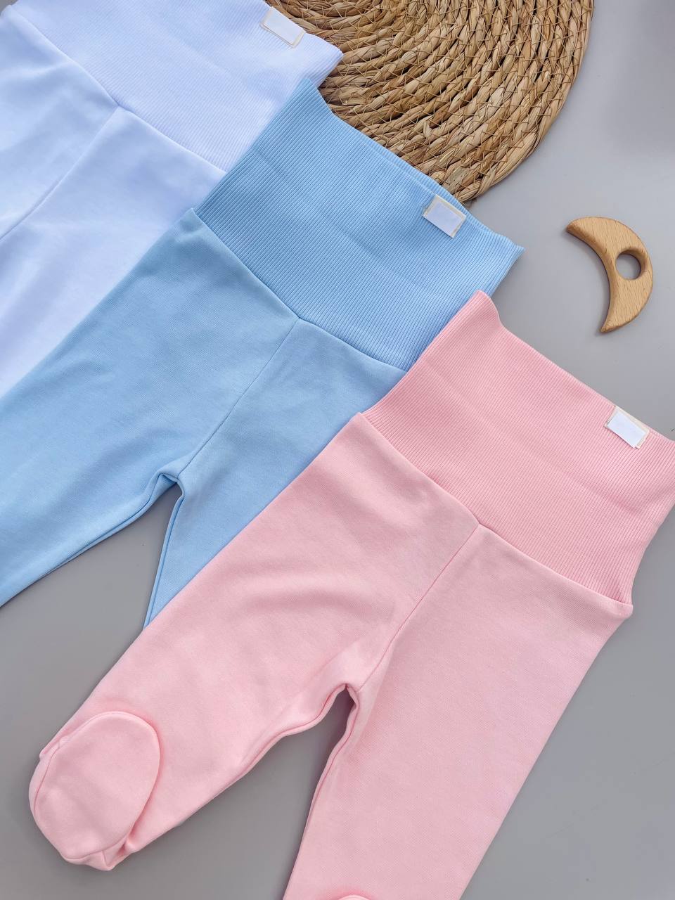 Cotton High Waisted Pants