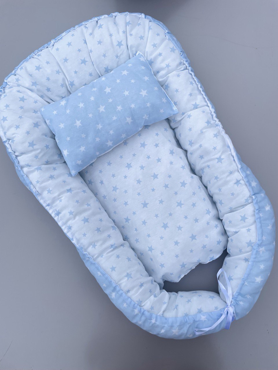 Blue And White Stars Baby nest