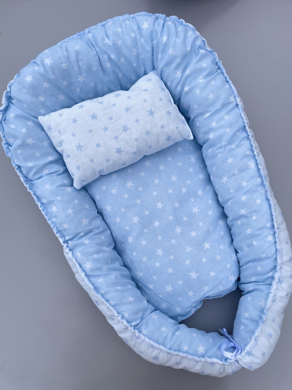 Blue And White Stars Baby nest