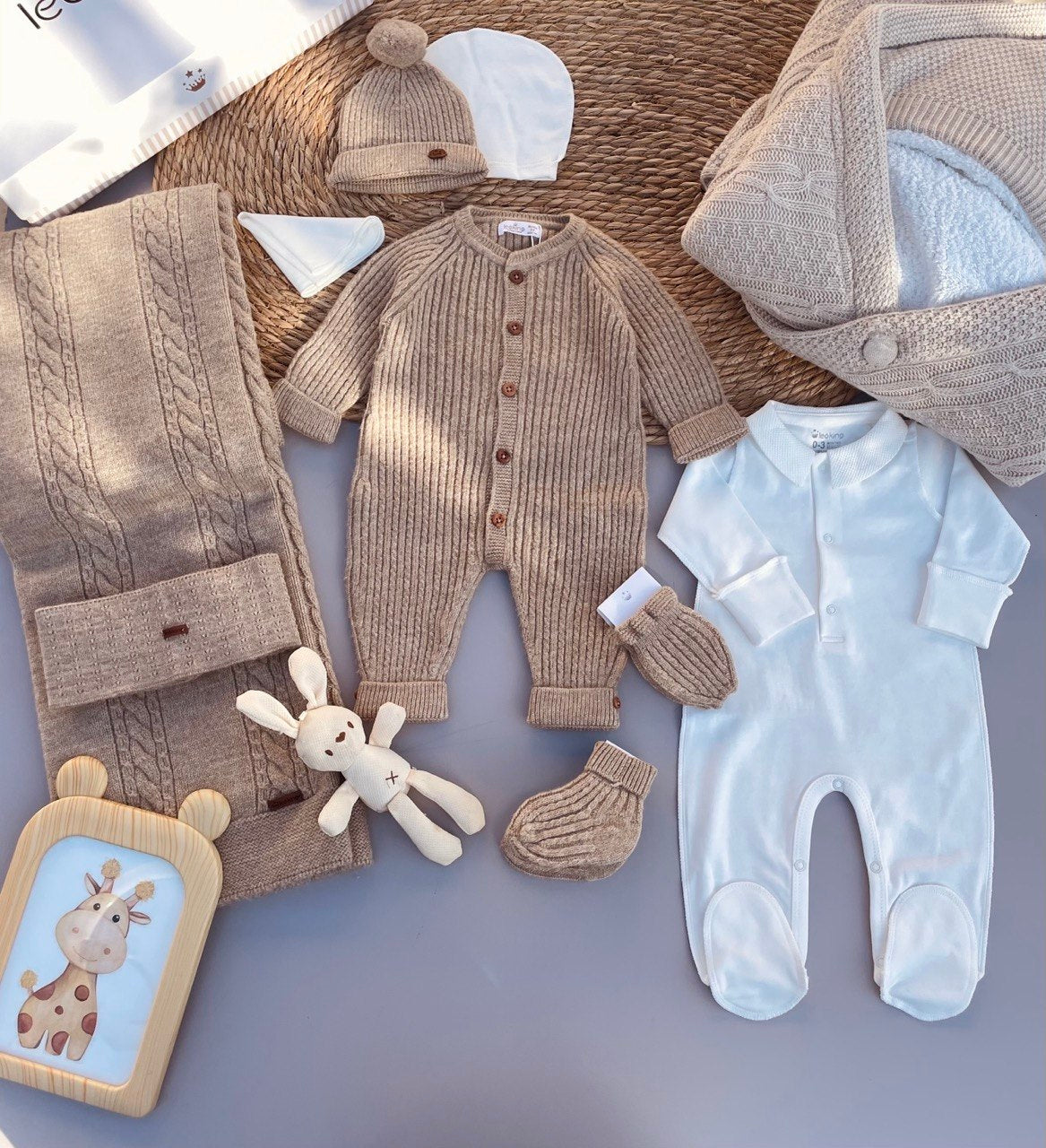 Brown  Wool 9 Pcs Hospital Set