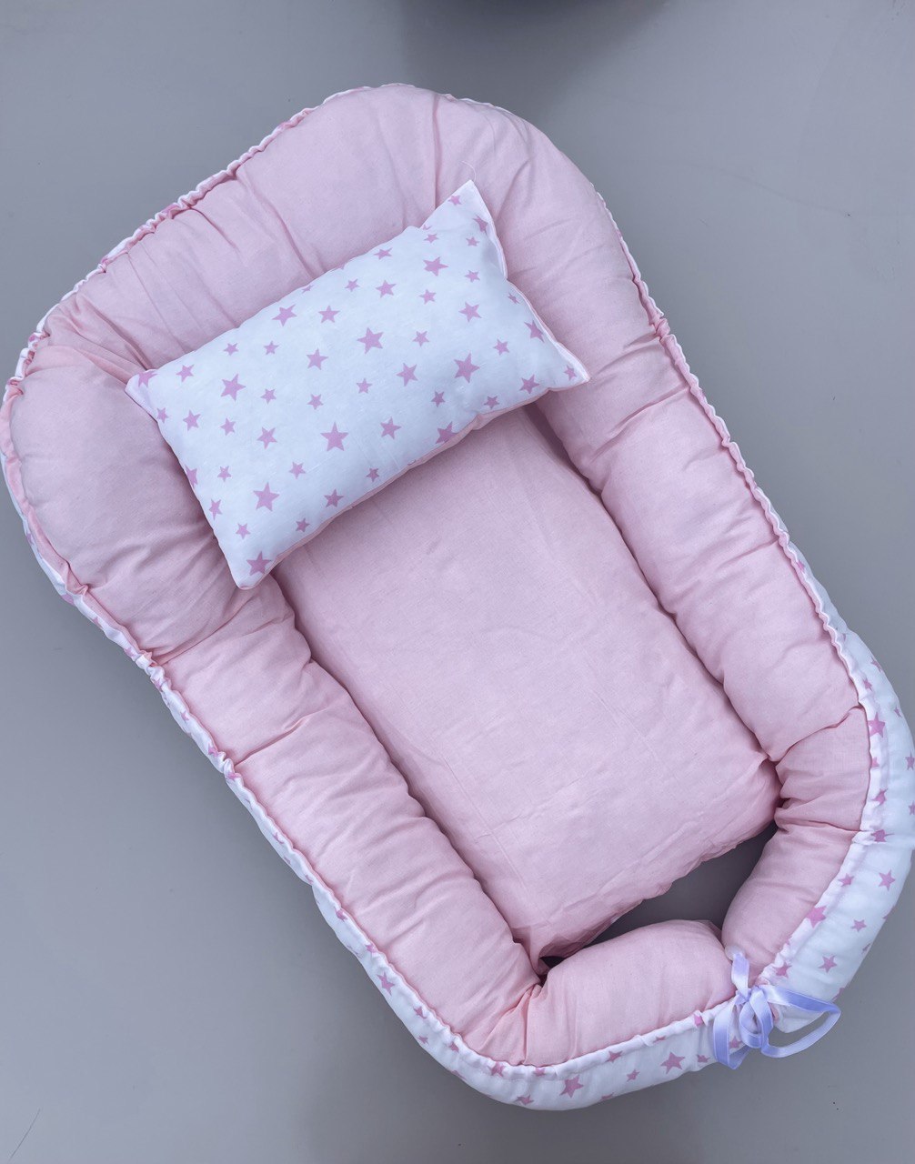 Pink And White Stars Baby nest