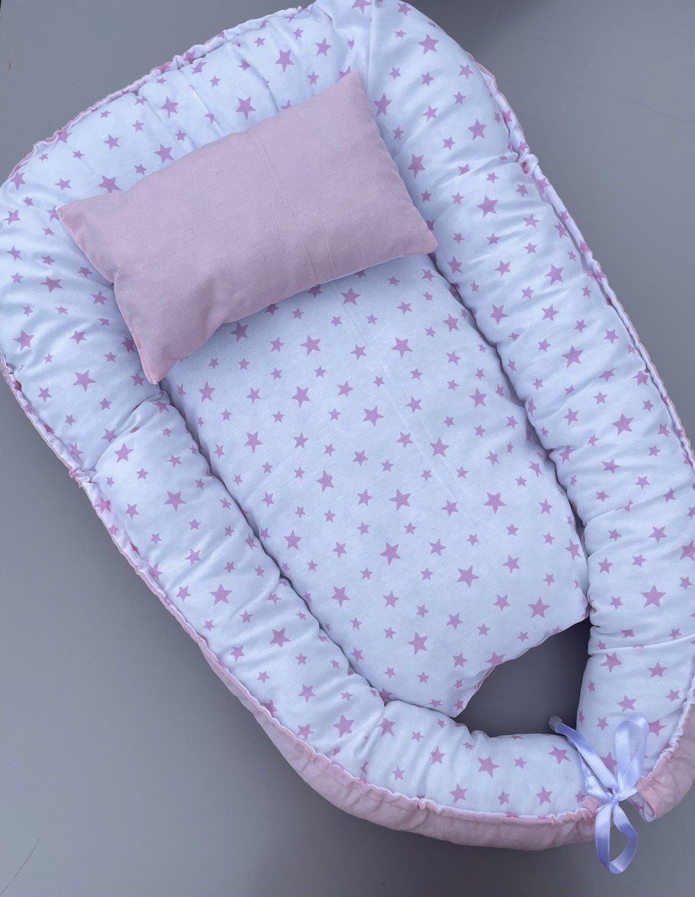 Pink And White Stars Baby nest