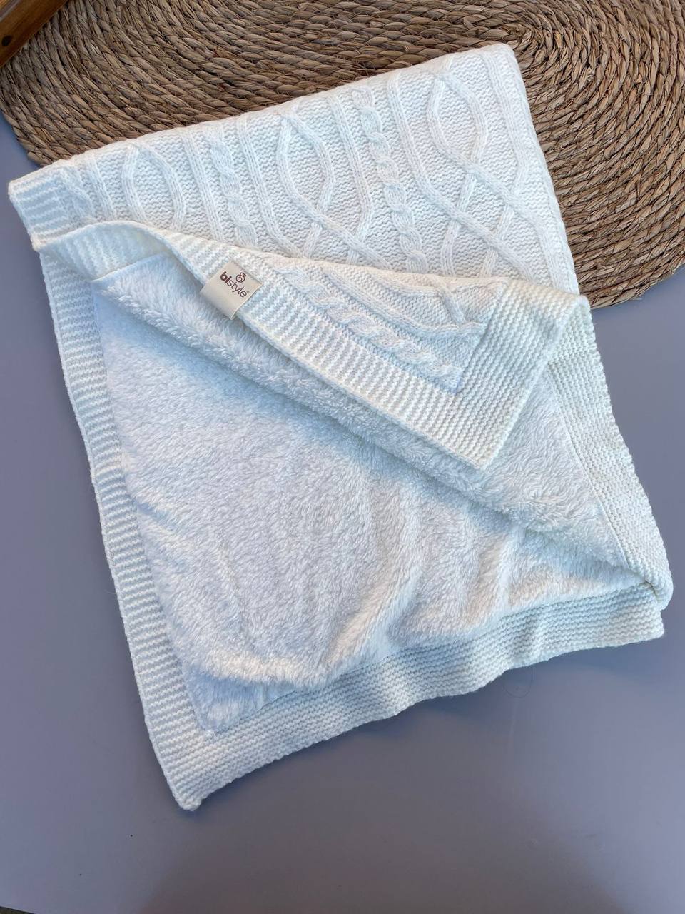 Off White Organic Wool Blanket