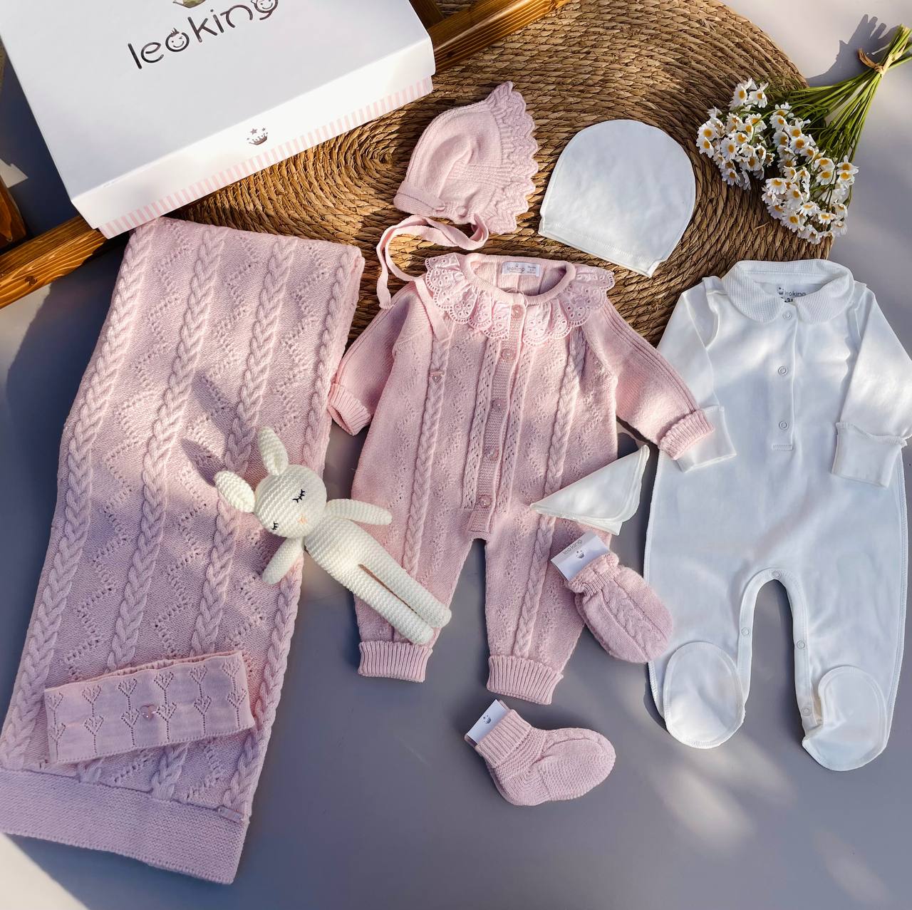 Pink Wool Hospital Set 9 Pcs