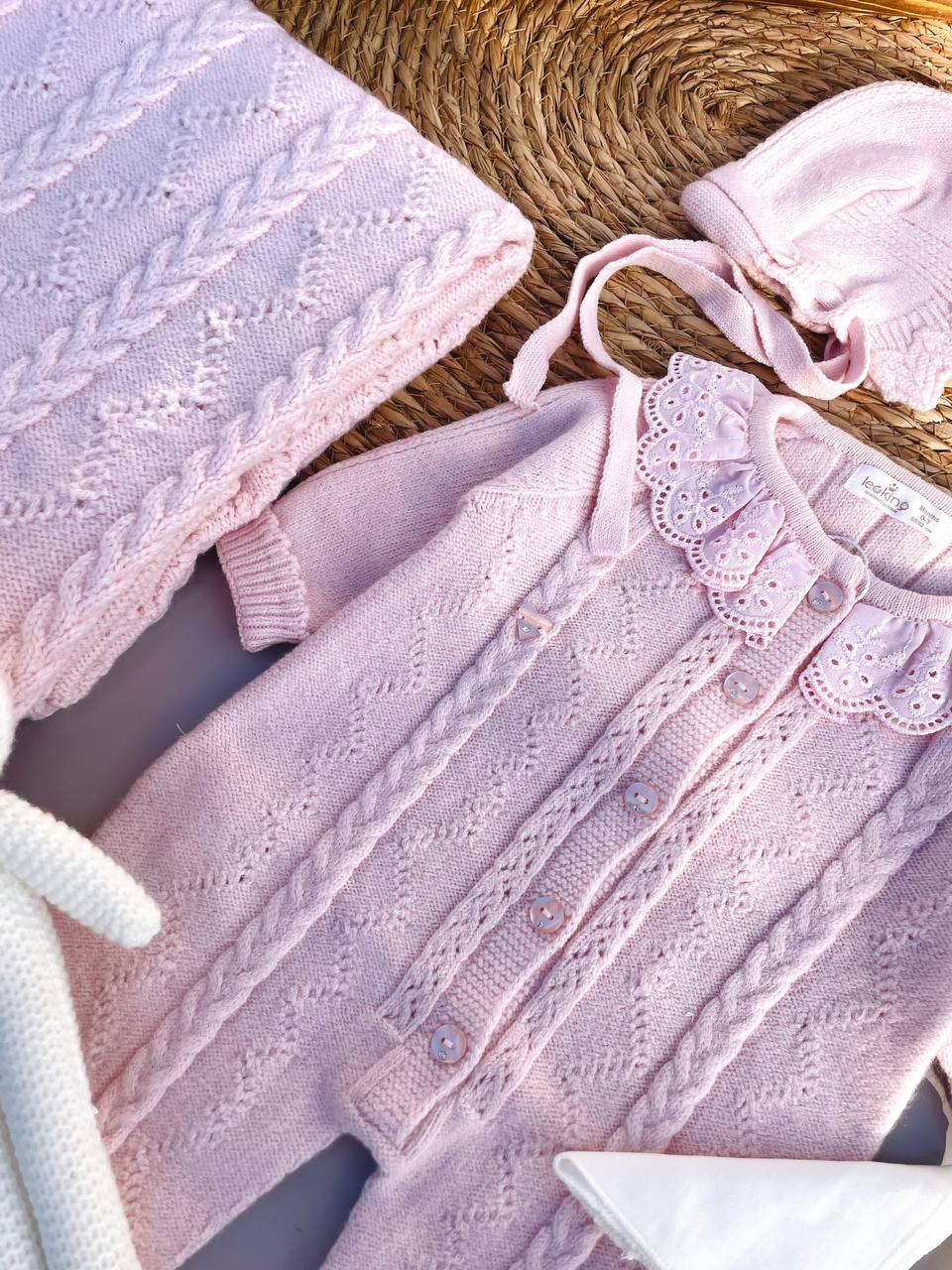 Pink Wool Hospital Set 9 Pcs