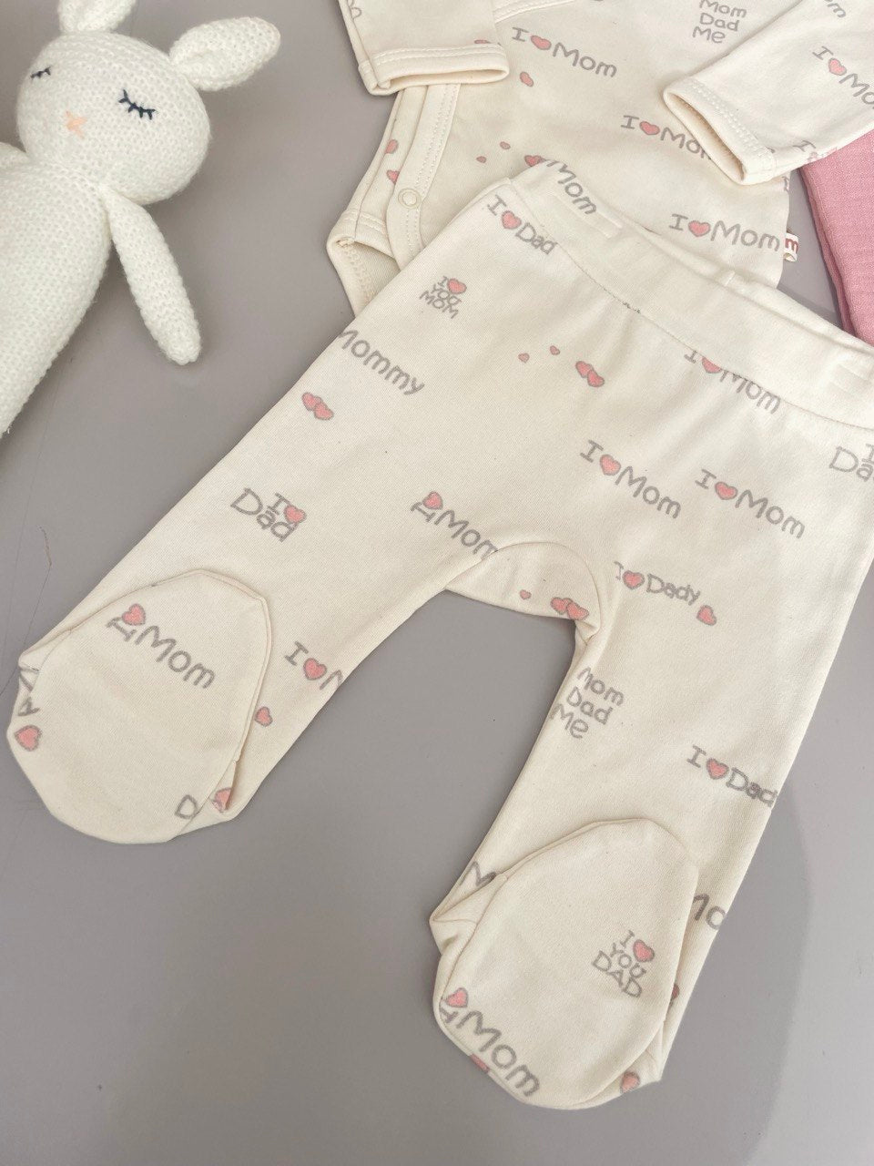 I love Mom And Dad 3 Pcs Cotton Set