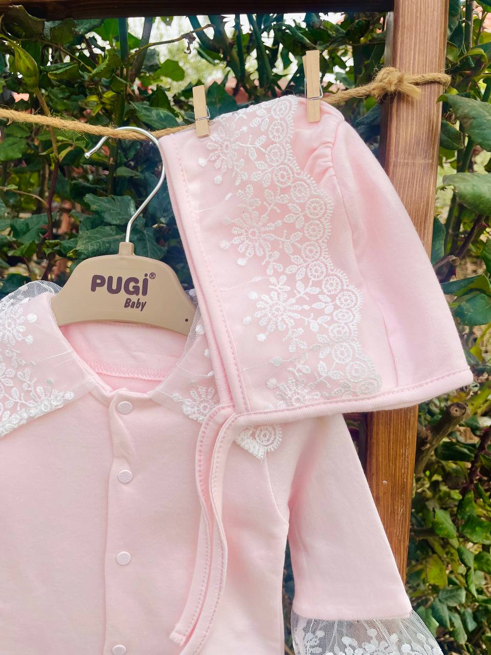 Pink Dentelle Hospital Set 3 Pcs