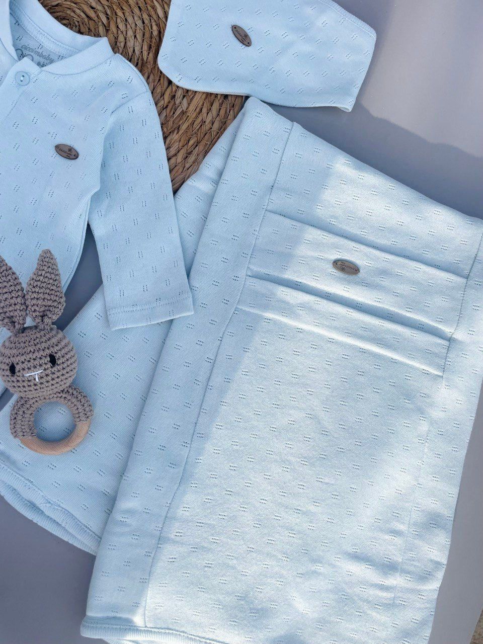 Simple Blue Cotton Hospital Set 5 Pcs
