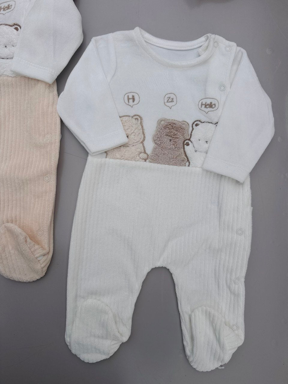 Hello Bear Soft Velvet Overall 3 Colors