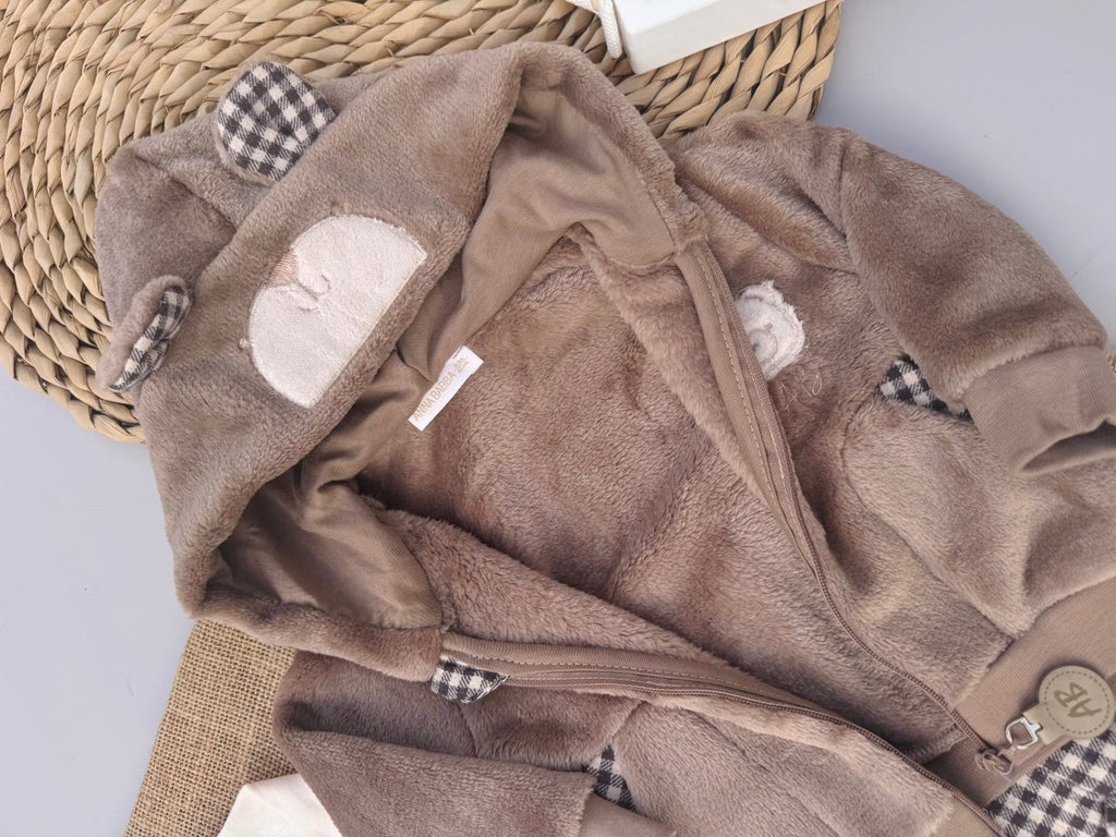 Brown Teddy Bear fur set 3 pcs