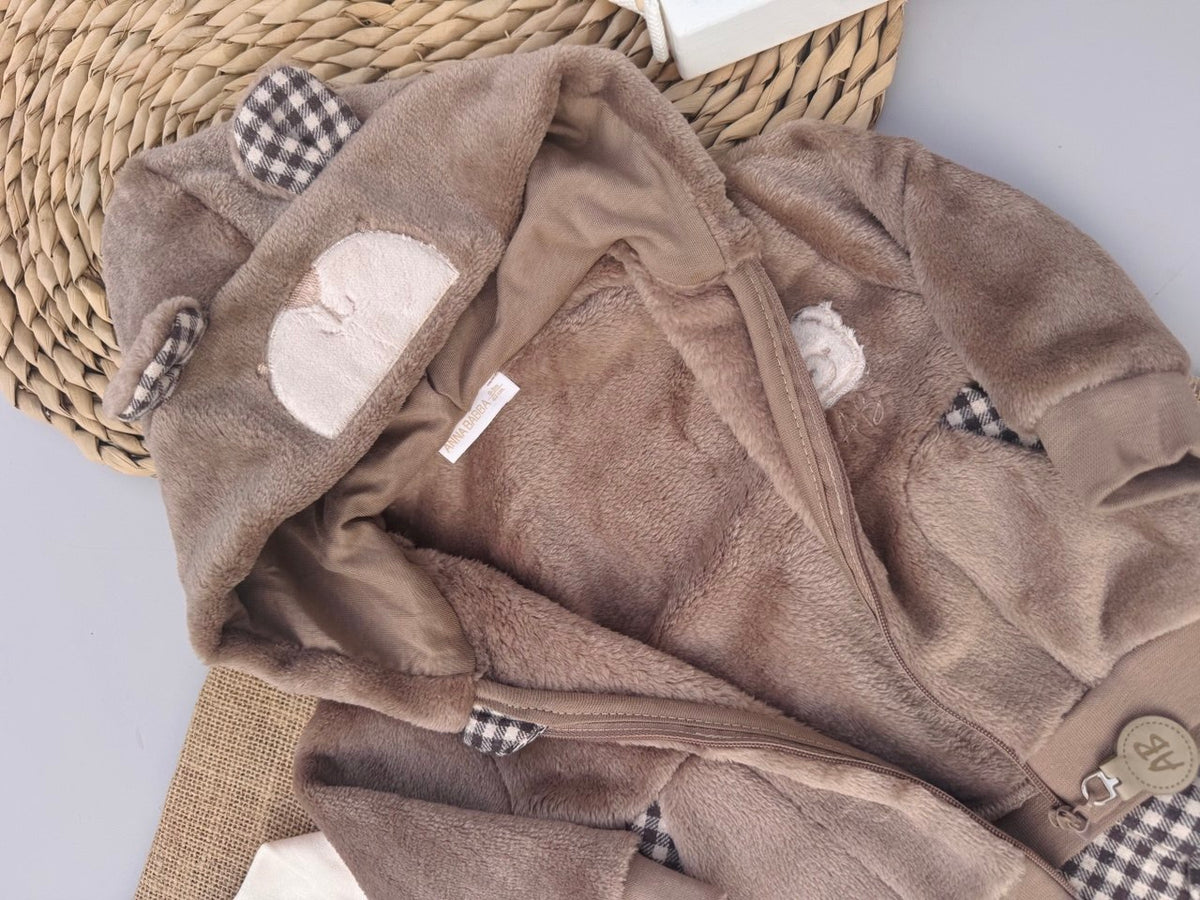 Brown Teddy Bear fur set 3 pcs
