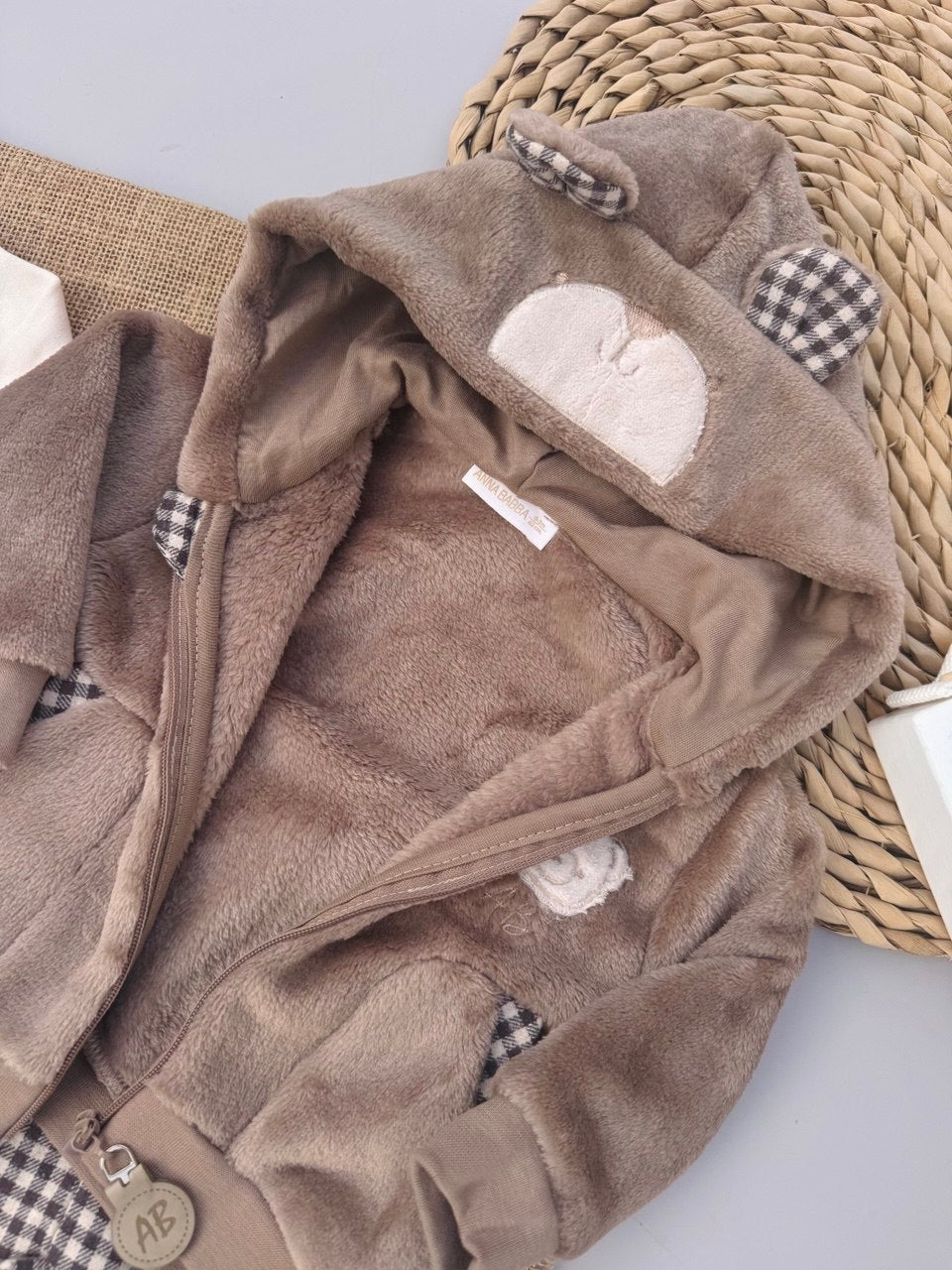 Brown Teddy Bear fur set 3 pcs
