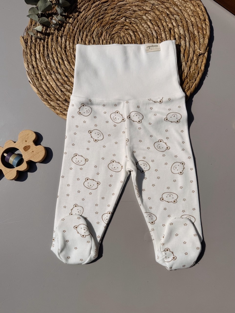 Off-White Bears Organic Cotton High Waisted Pants