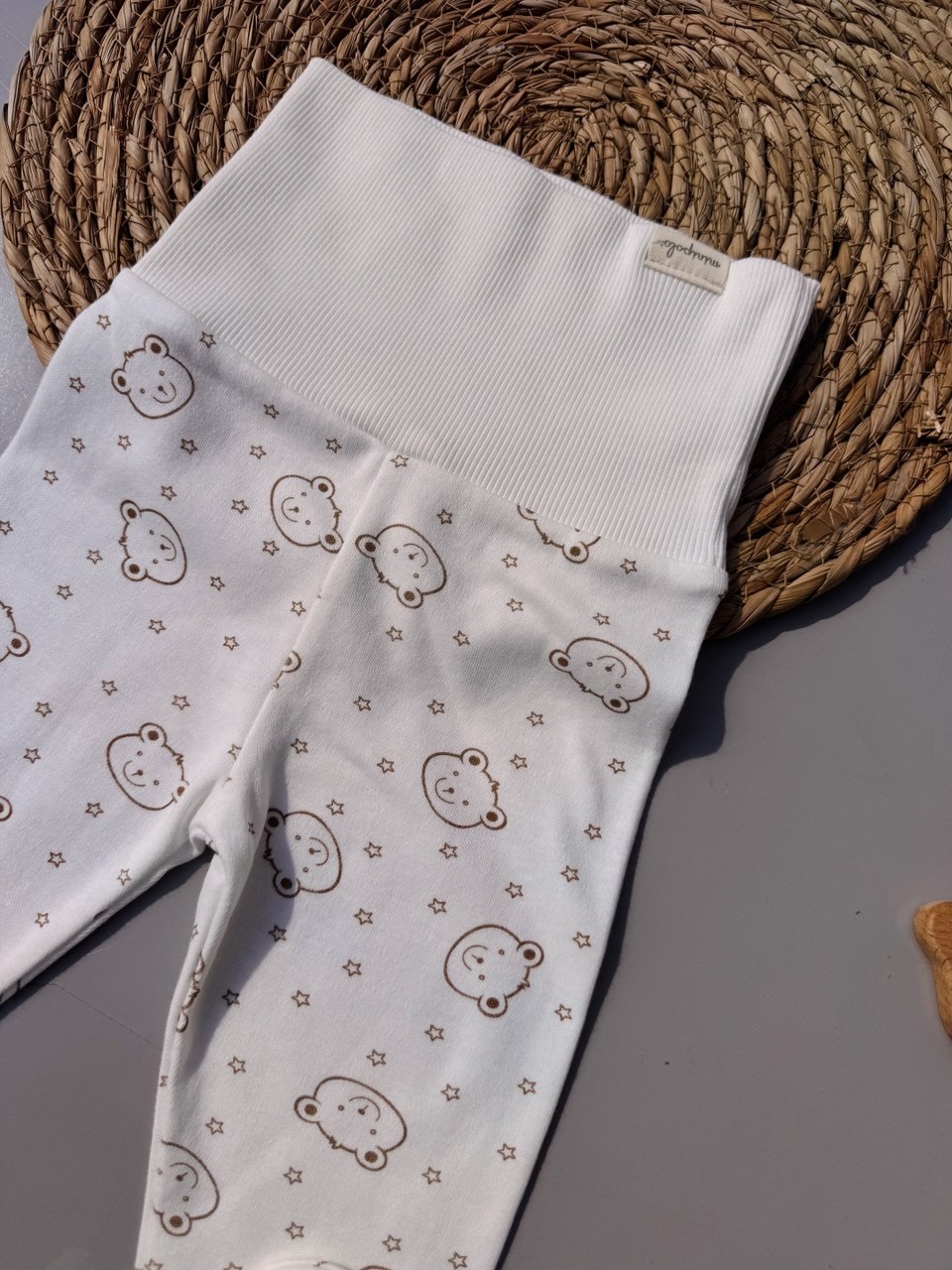 Off-White Bears Organic Cotton High Waisted Pants