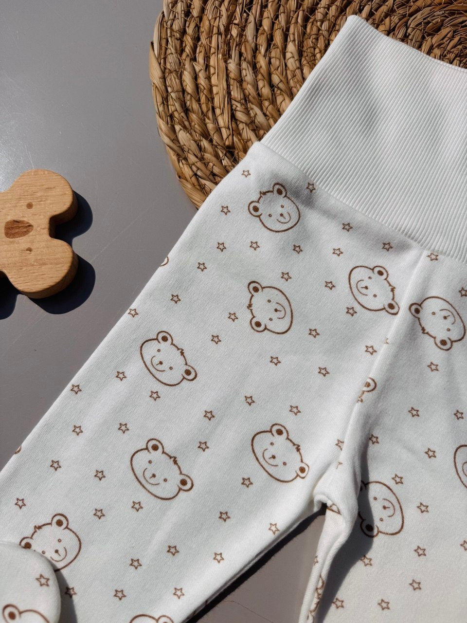 Off-White Bears Organic Cotton High Waisted Pants
