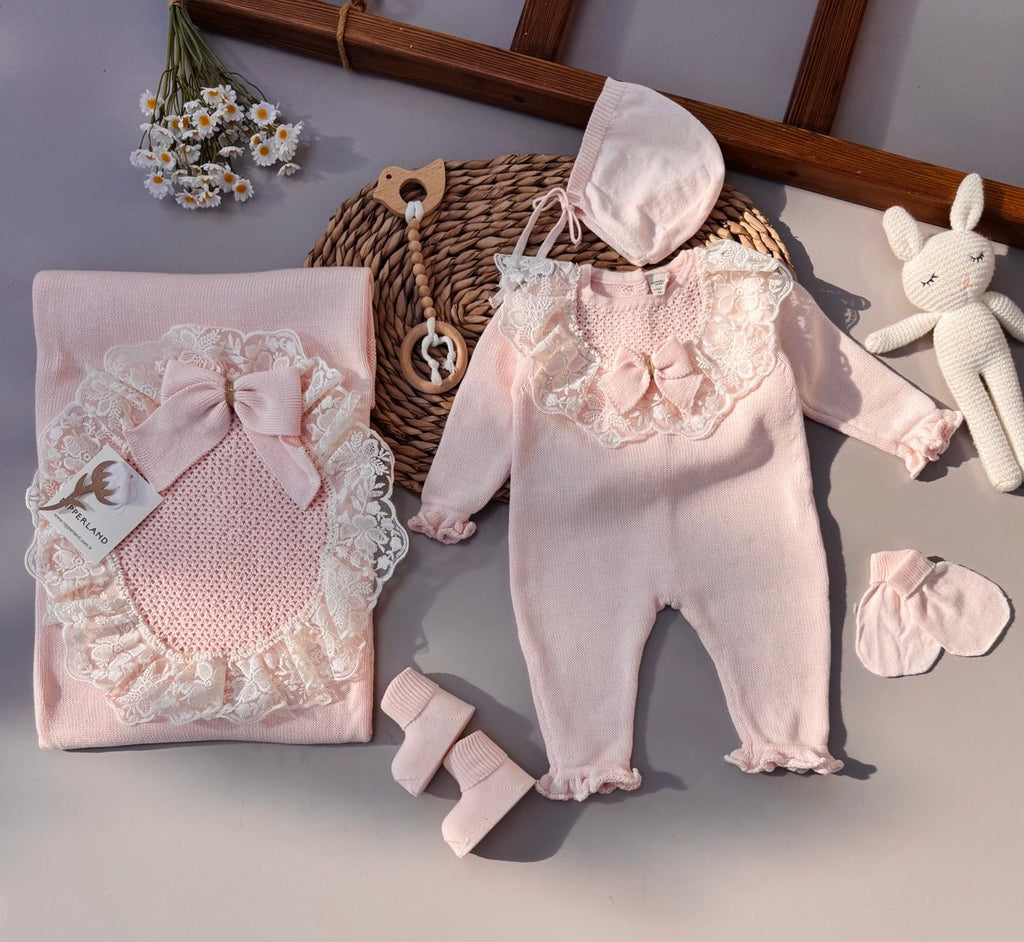 Little Angel Nipperland Dentelle Knit Hospital Set 5Pcs