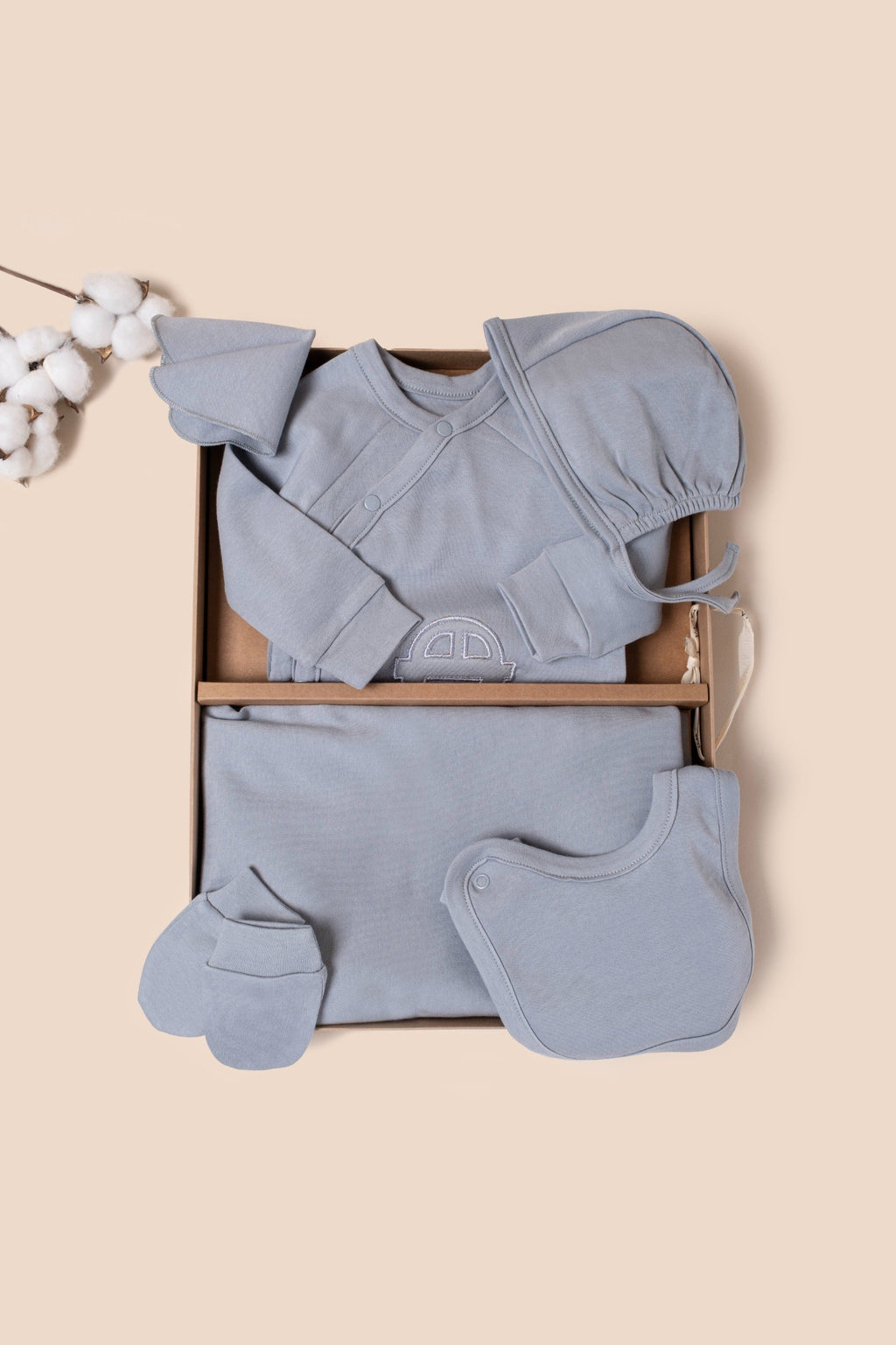 Dark Blue Simple Cotton Hospital Set 7 Pcs