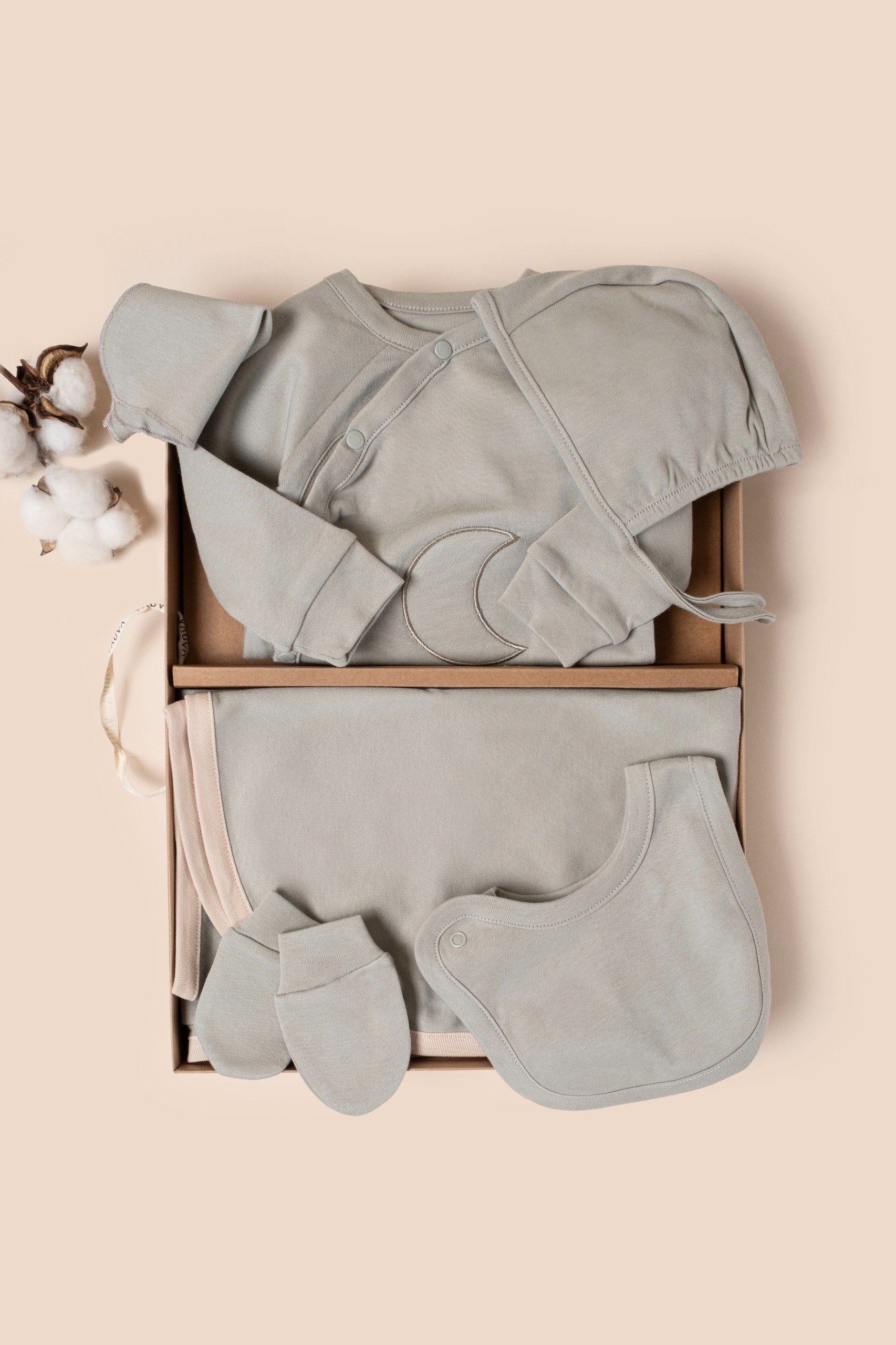 Mint Green Simple Cotton Hospital Set 7 Pcs