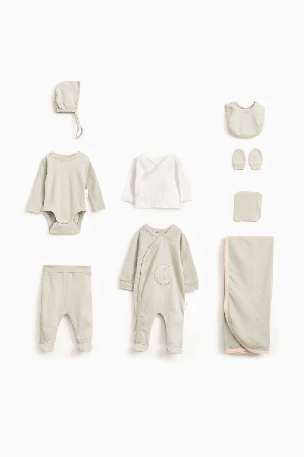 Mint Green Simple Cotton Hospital Set 7 Pcs