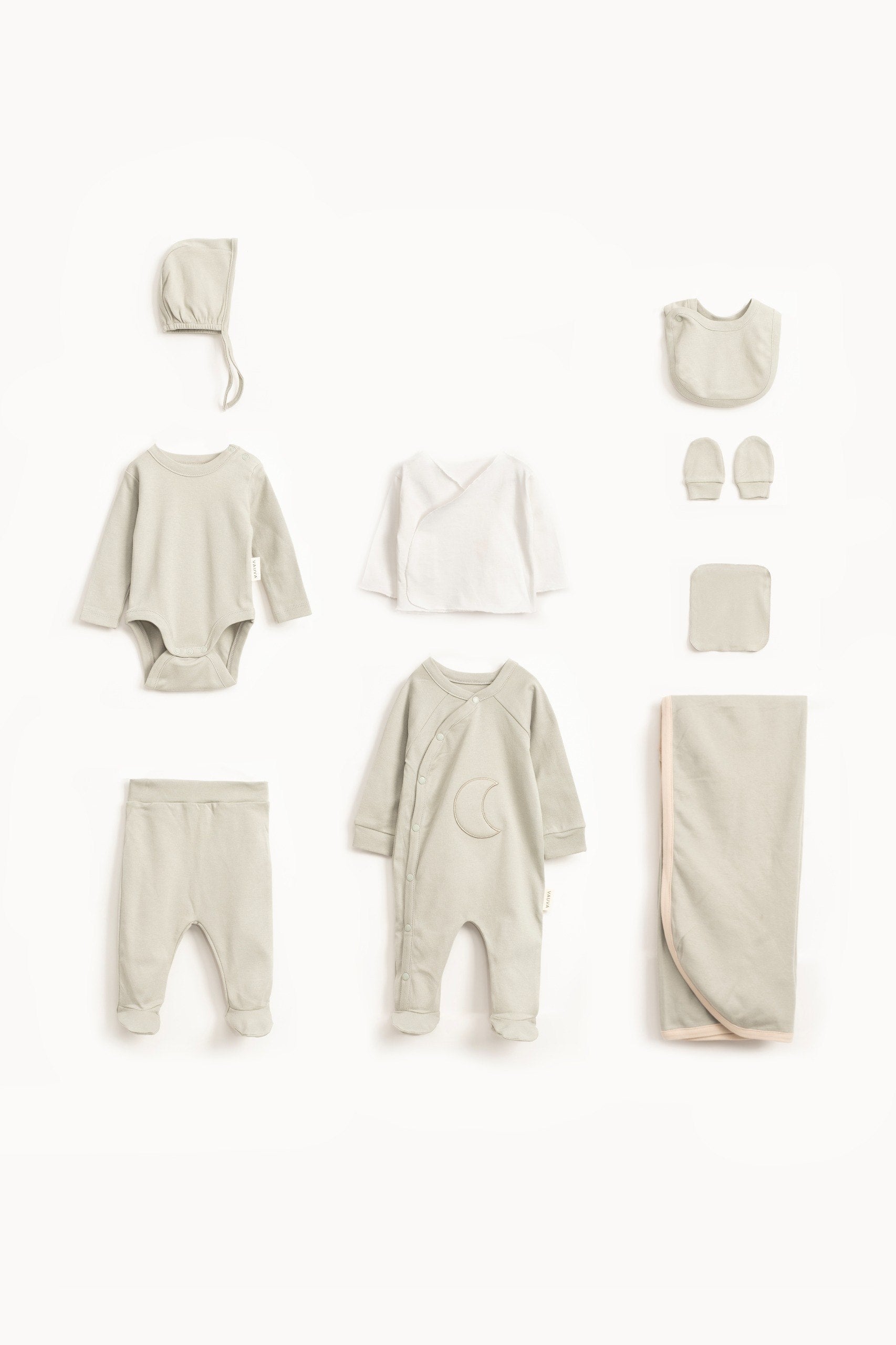 Mint Green Simple Cotton Hospital Set 7 Pcs