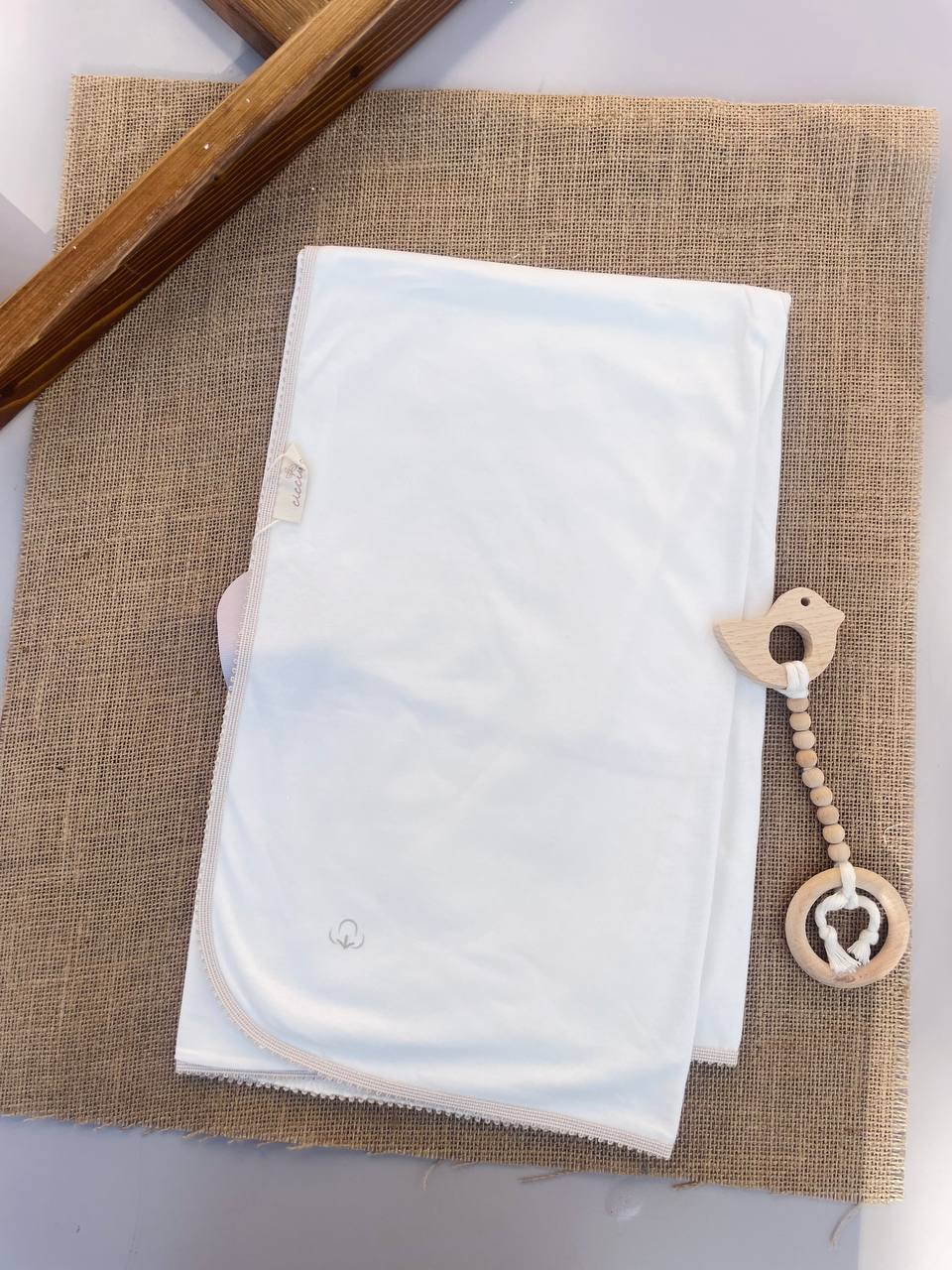 White Cotton Swaddle