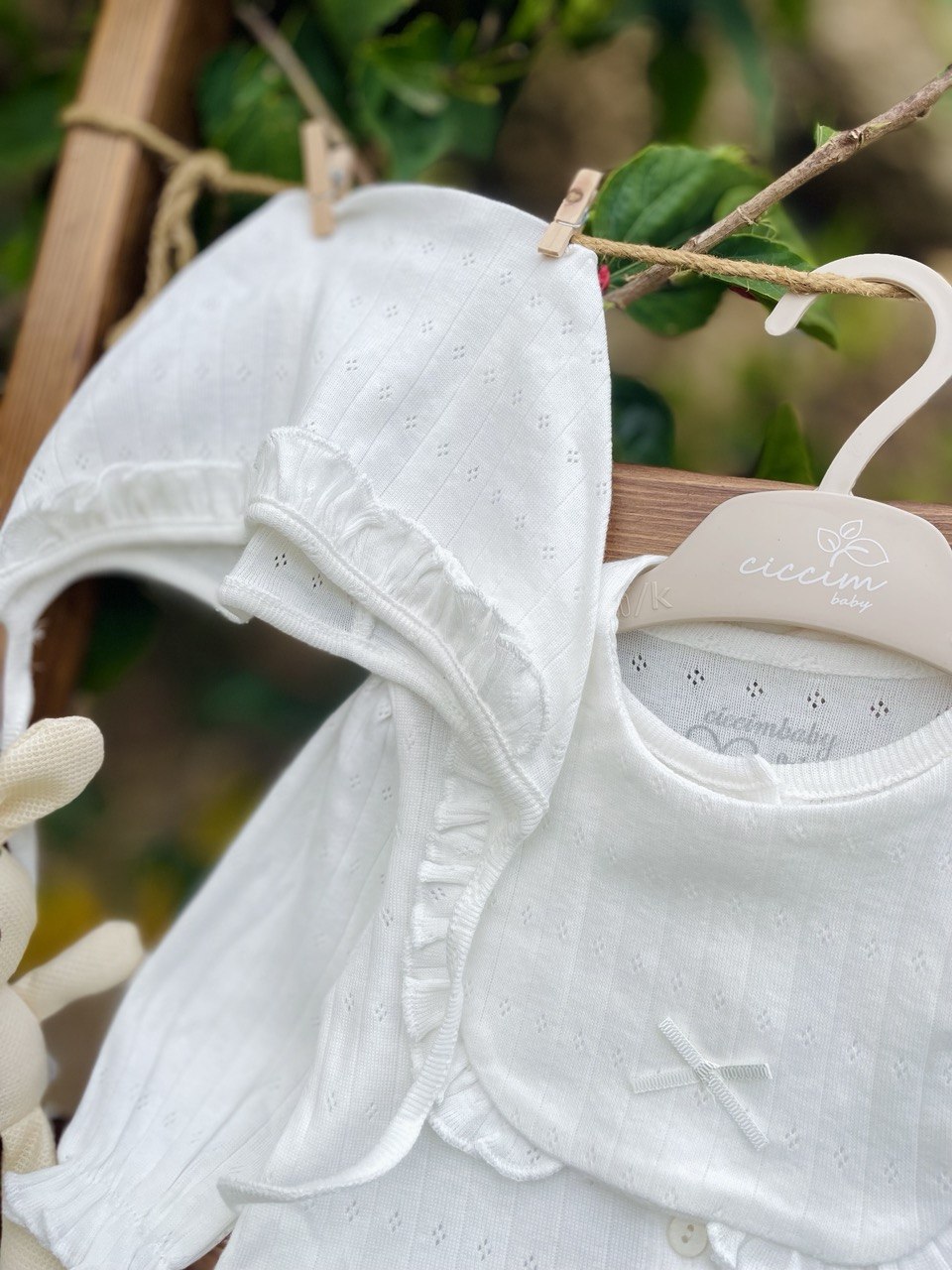 White Cotton Set 5 Pcs