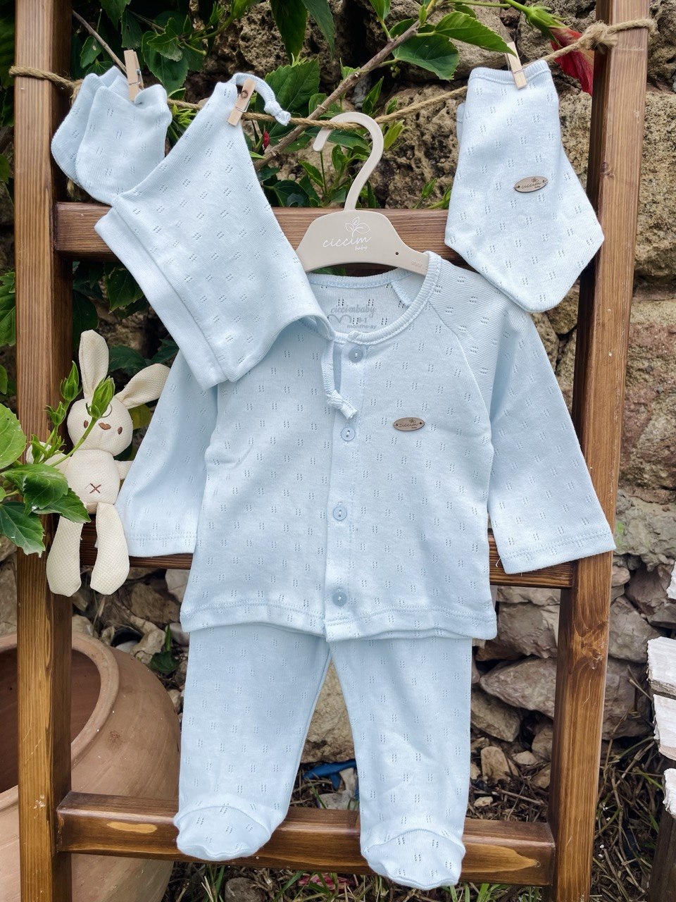 Blue Cotton Set 5 Pcs