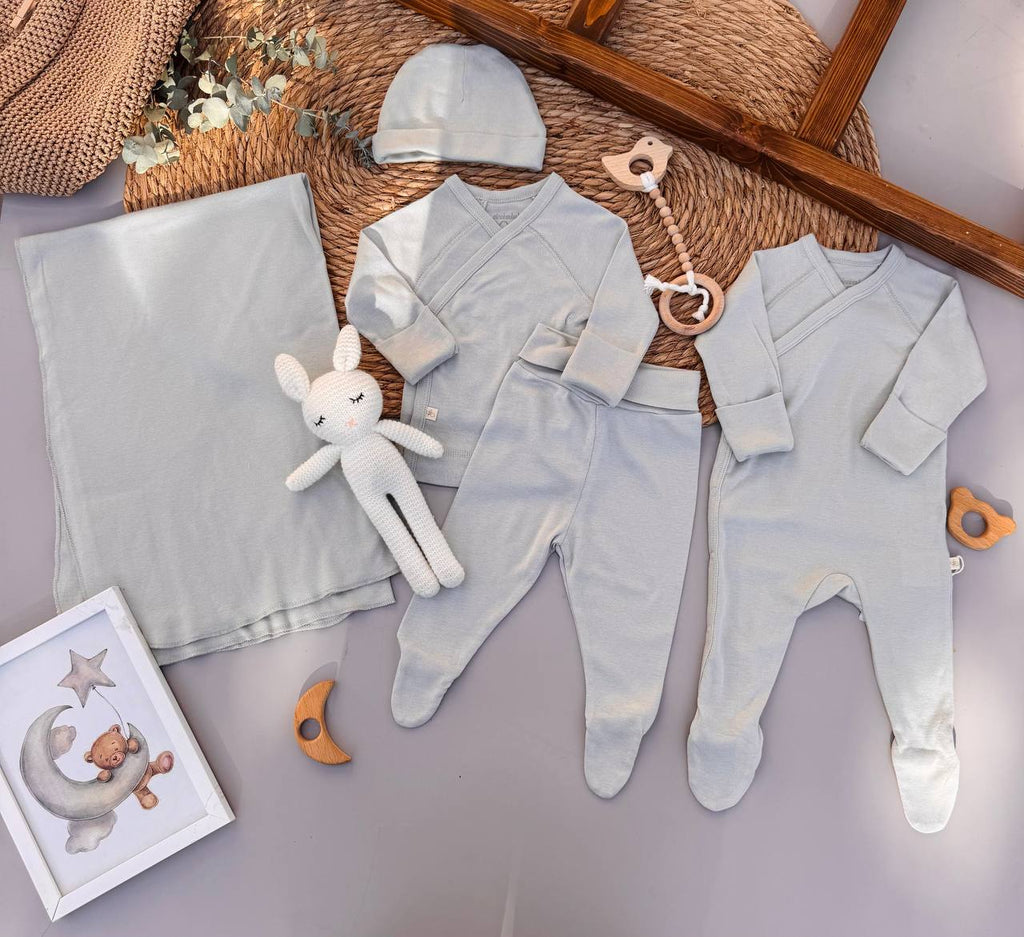 Mint Green Organic Cotton Hospital Set 5 Pcs