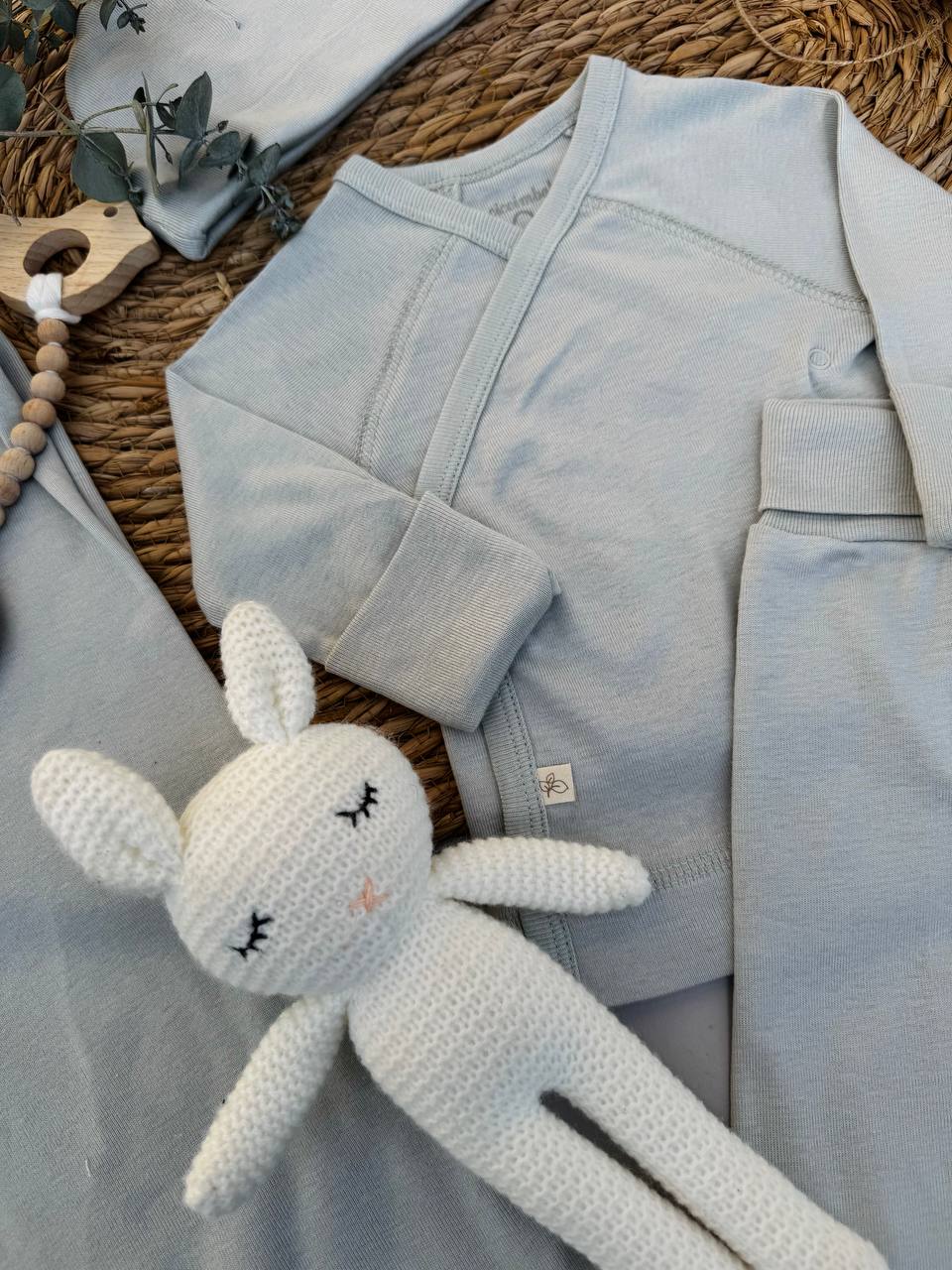 Mint Green Organic Cotton Hospital Set 5 Pcs