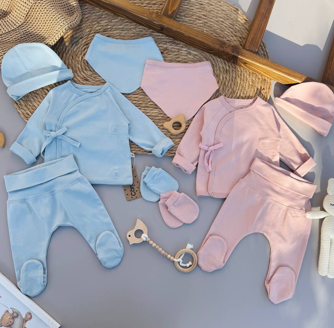 Blue Or Pink 5 Pcs  ( Caramell )