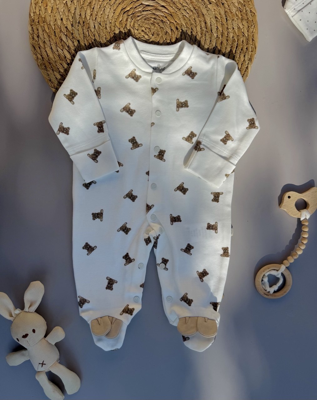 White Bear Organic Cotton Overall GOTS Certified