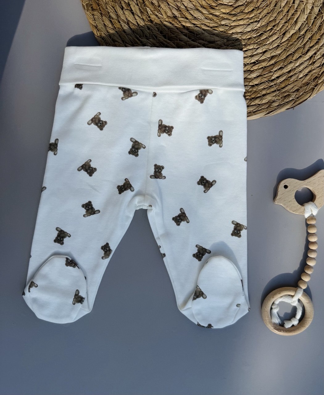 Organic Cotton GOTS certified High Waisted Bear Pants