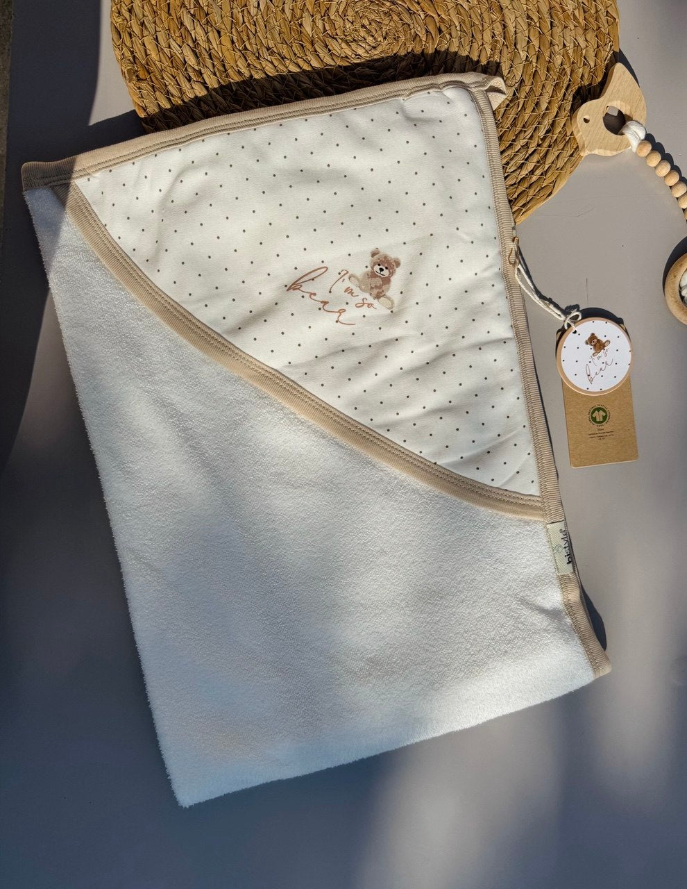 Im So Bear Organic Cotton Bath Towel
