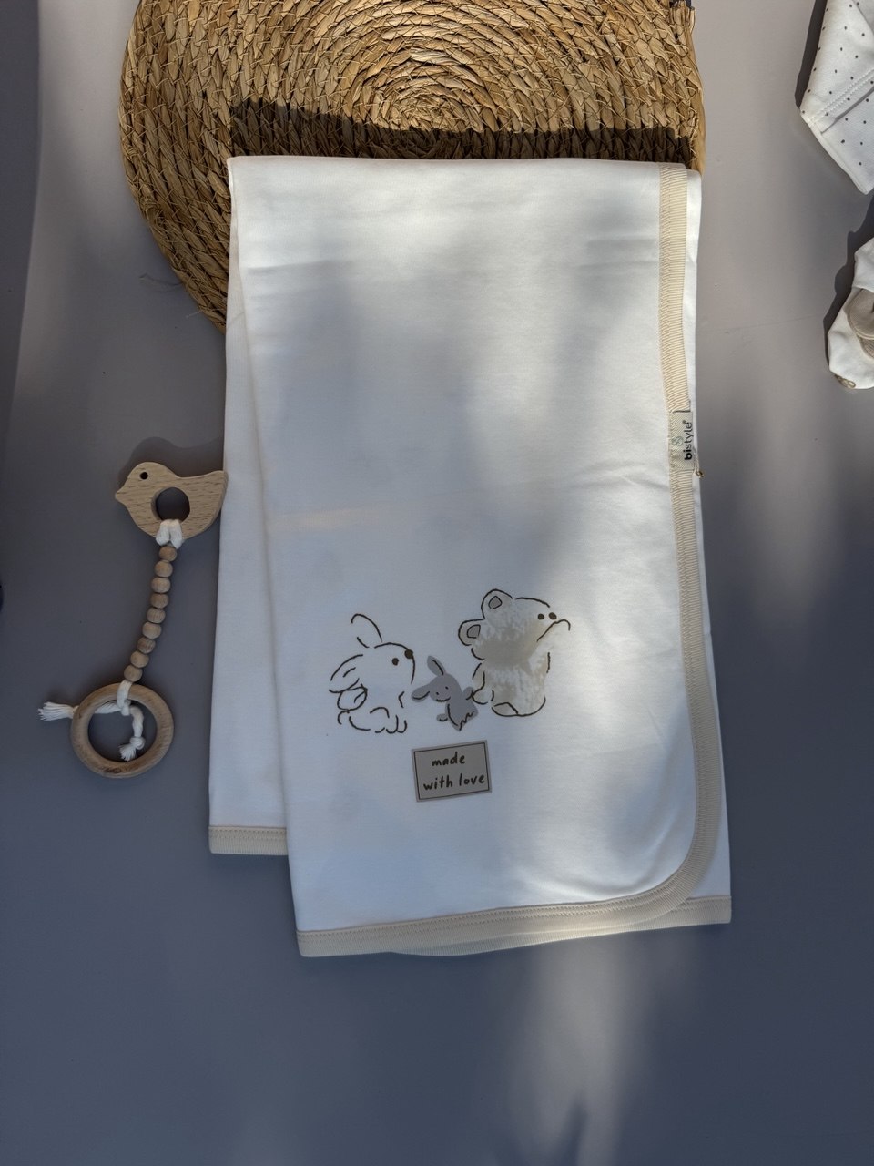 Organic Cotton Double Face Blanket GOTS Certified